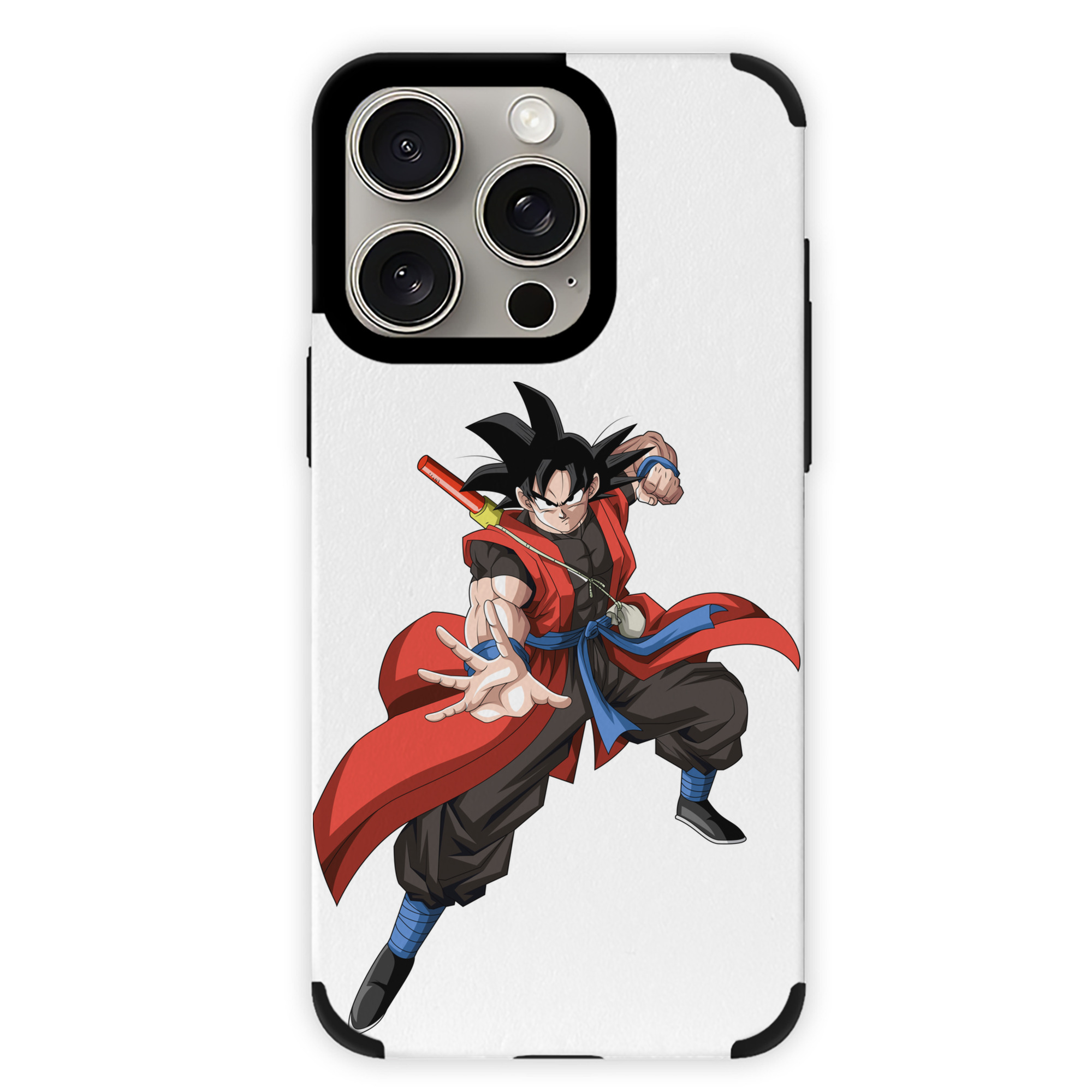 （画像用） ドラゴンボール 孫悟空（そん ごくう）Son Goku カカロット DRAGON BALL Kakarotto 【iPhone15ProMax対応】 PUレザー スマホケース 耐衝撃＆黄変防止
