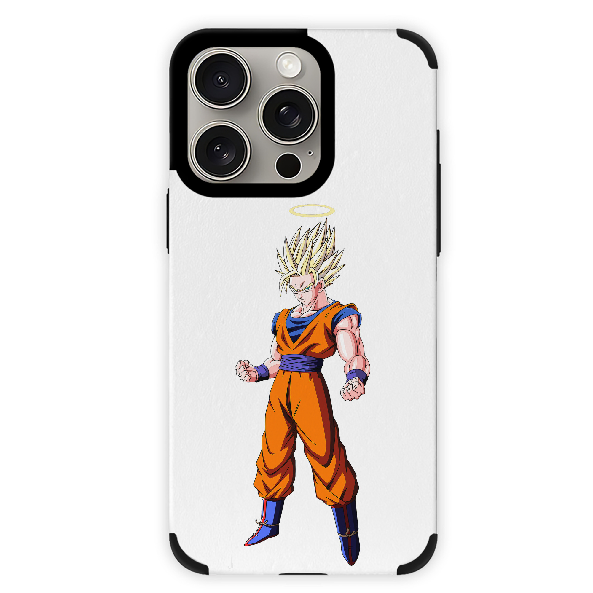 （画像用） ドラゴンボール 孫悟空（そん ごくう）Son Goku カカロット DRAGON BALL Kakarotto 【iPhone15ProMax対応】 PUレザー スマホケース 耐衝撃＆黄変防止