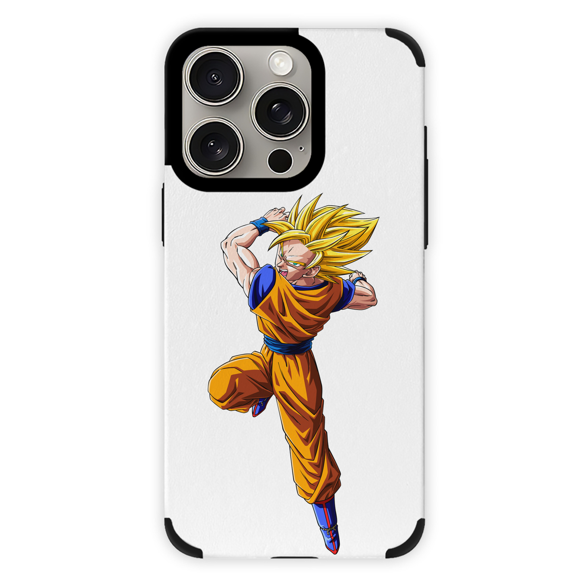 （画像用） ドラゴンボール 孫悟空（そん ごくう）Son Goku カカロット DRAGON BALL Kakarotto 【iPhone15ProMax対応】 PUレザー スマホケース 耐衝撃＆黄変防止