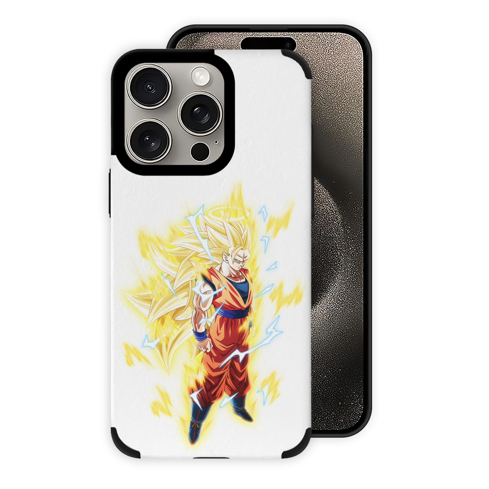 （画像用） ドラゴンボール 孫悟空（そん ごくう）Son Goku カカロット DRAGON BALL Kakarotto 【iPhone15ProMax対応】 PUレザー スマホケース 耐衝撃＆黄変防止