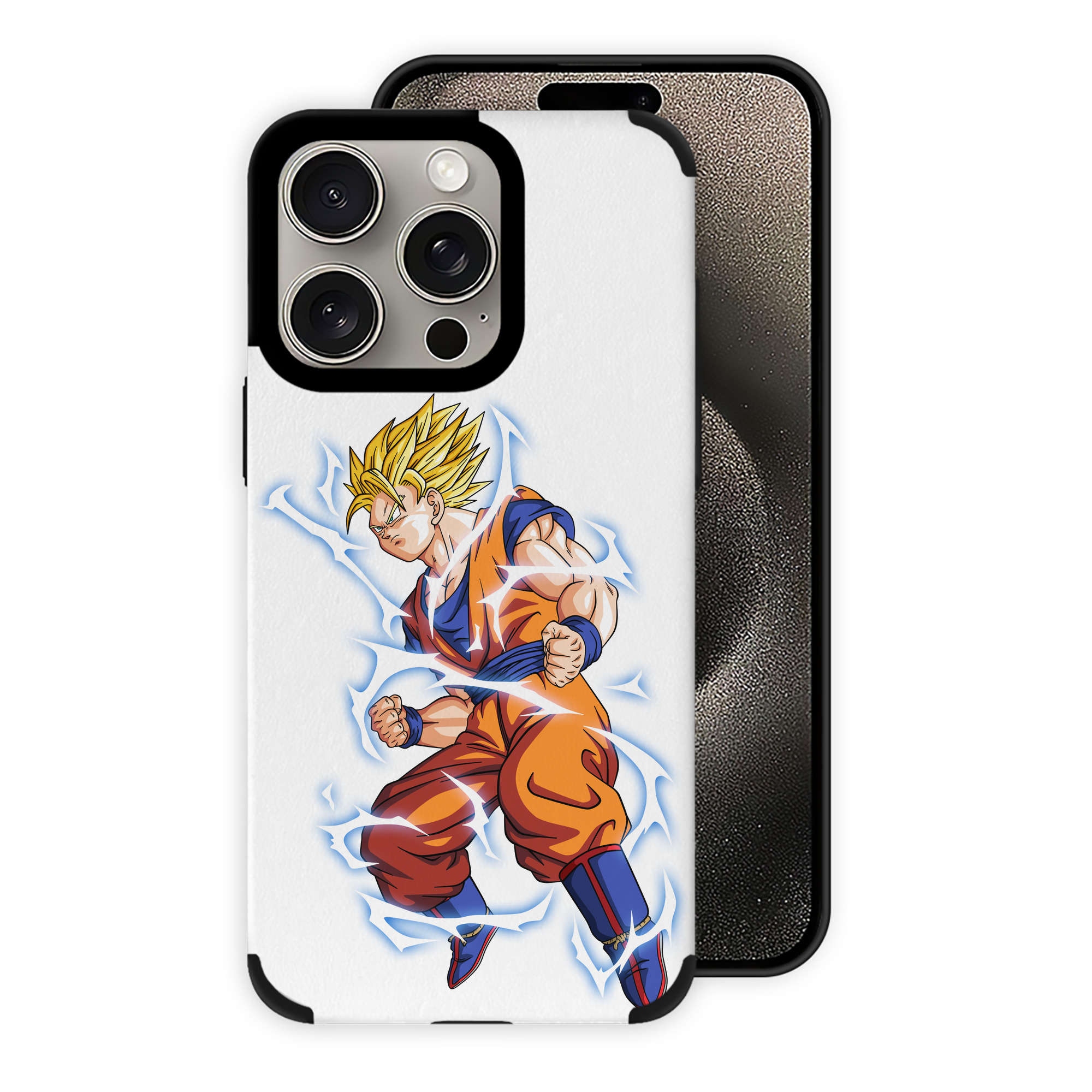 （画像用） ドラゴンボール 孫悟空（そん ごくう）Son Goku カカロット DRAGON BALL Kakarotto 【iPhone15ProMax対応】 PUレザー スマホケース 耐衝撃＆黄変防止
