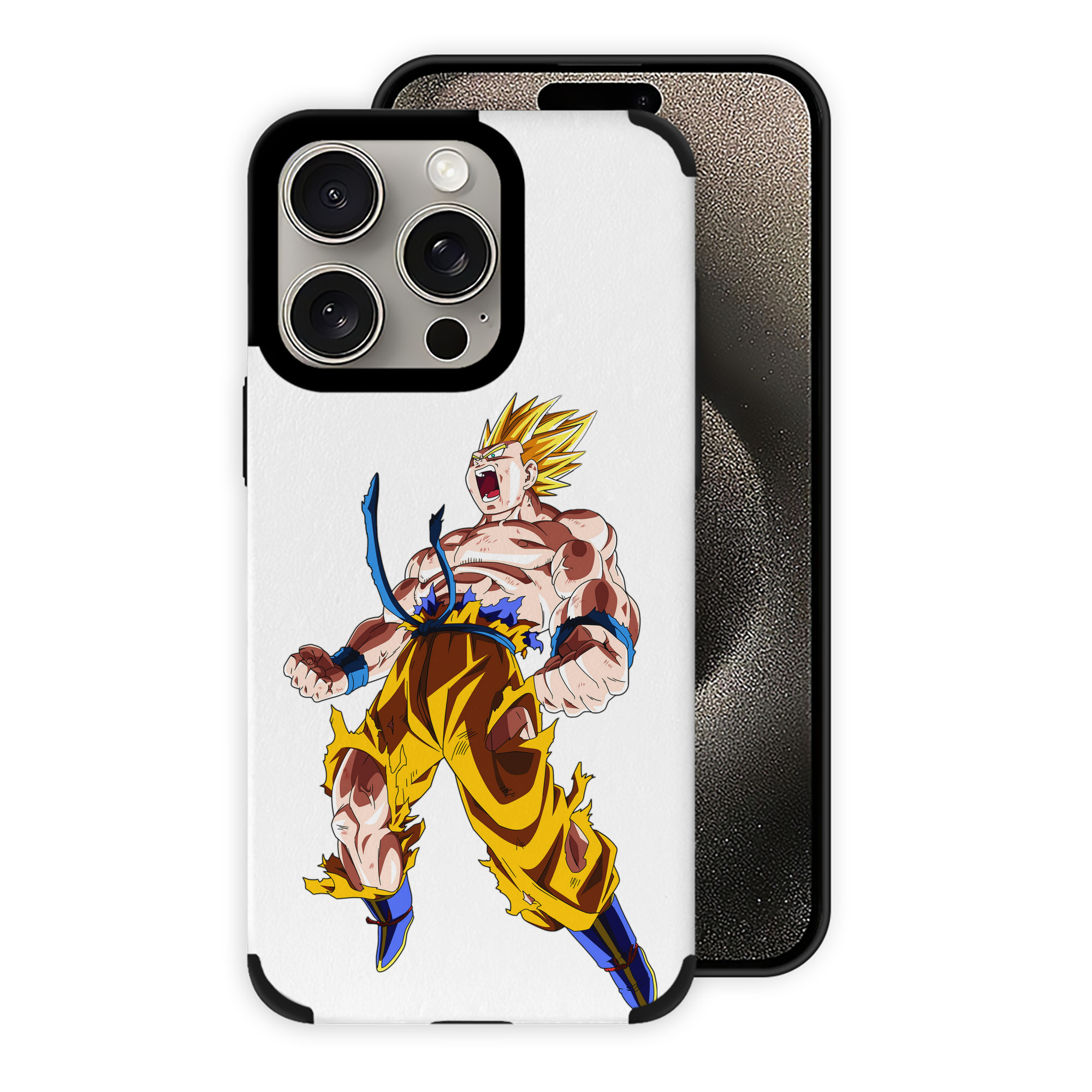 （画像用） ドラゴンボール 孫悟空（そん ごくう）Son Goku カカロット DRAGON BALL Kakarotto 【iPhone15ProMax対応】 PUレザー スマホケース 耐衝撃＆黄変防止