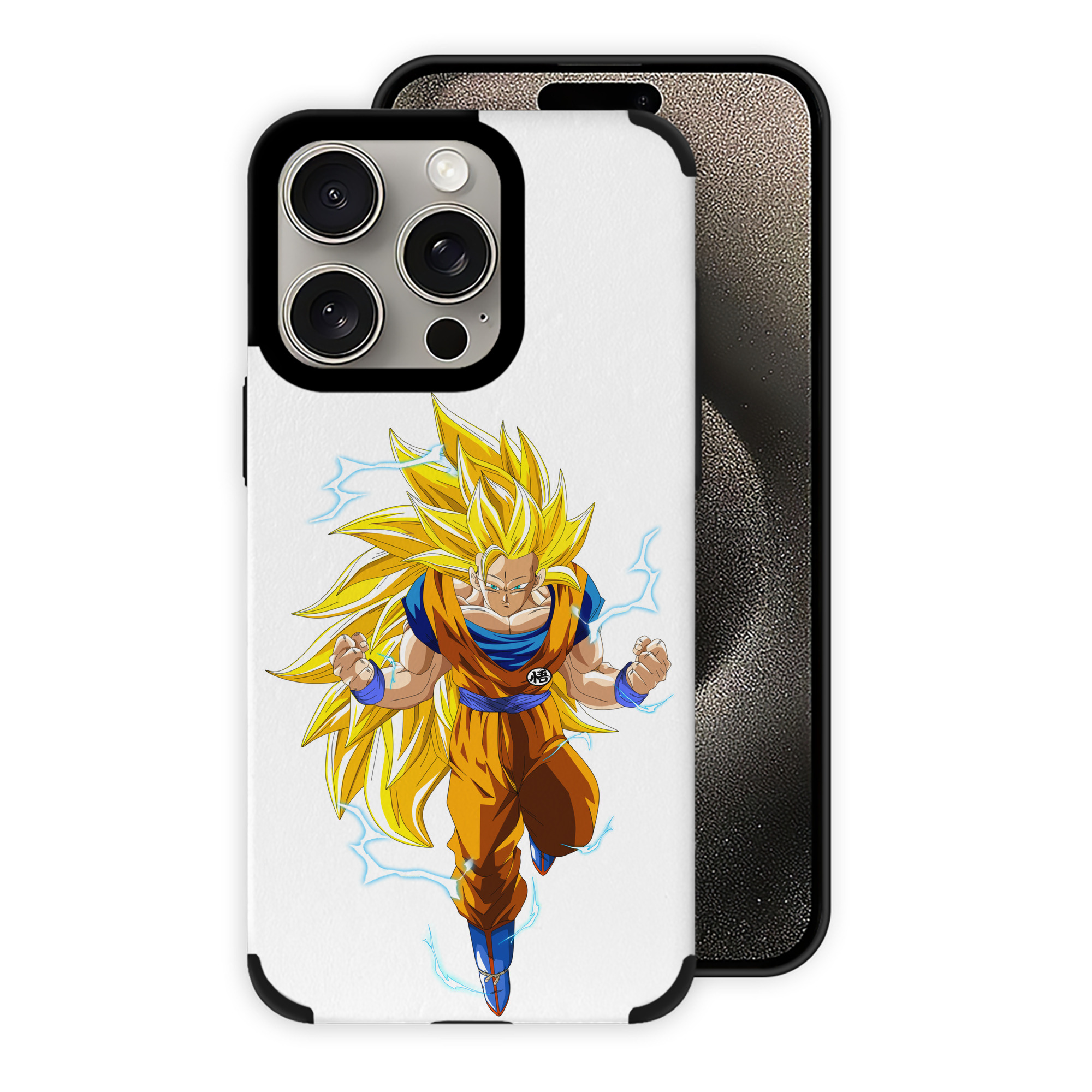 （画像用） ドラゴンボール 孫悟空（そん ごくう）Son Goku カカロット DRAGON BALL Kakarotto 【iPhone15ProMax対応】 PUレザー スマホケース 耐衝撃＆黄変防止
