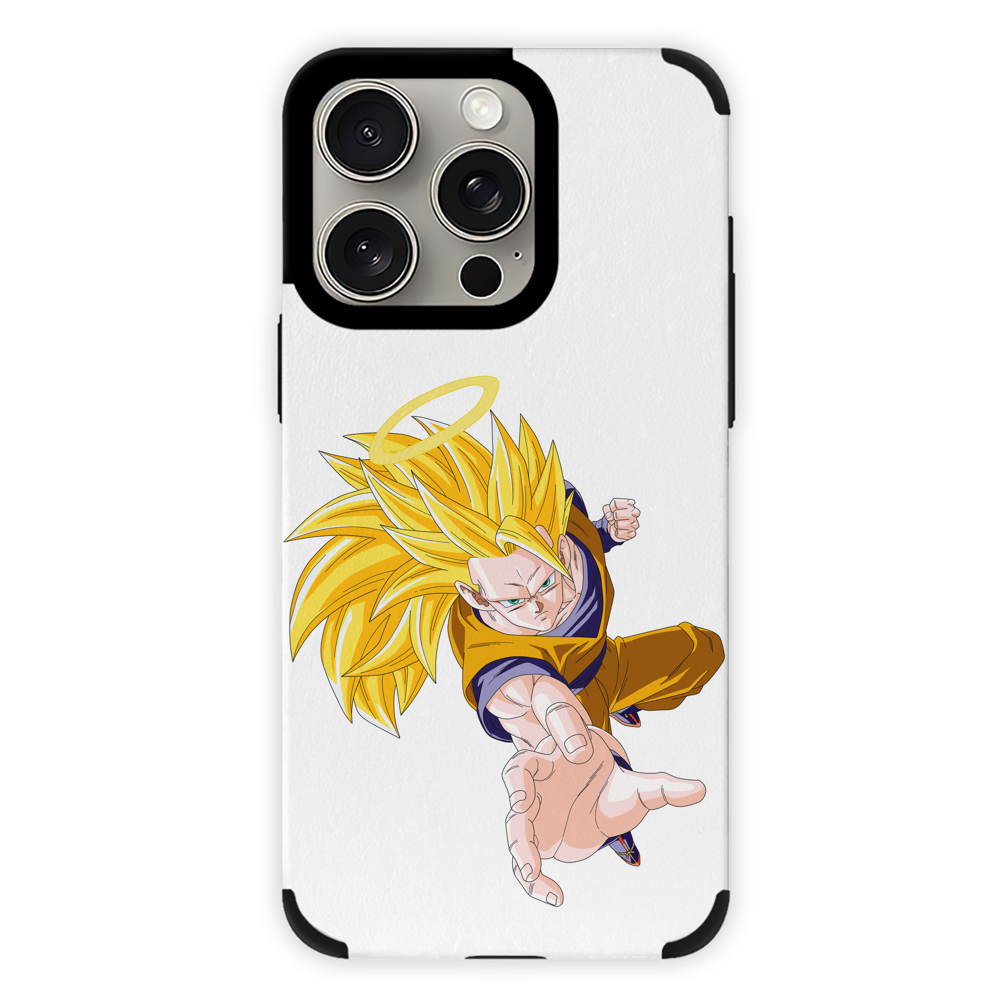（画像用） ドラゴンボール 孫悟空（そん ごくう）Son Goku カカロット DRAGON BALL Kakarotto 【iPhone15ProMax対応】 PUレザー スマホケース 耐衝撃＆黄変防止