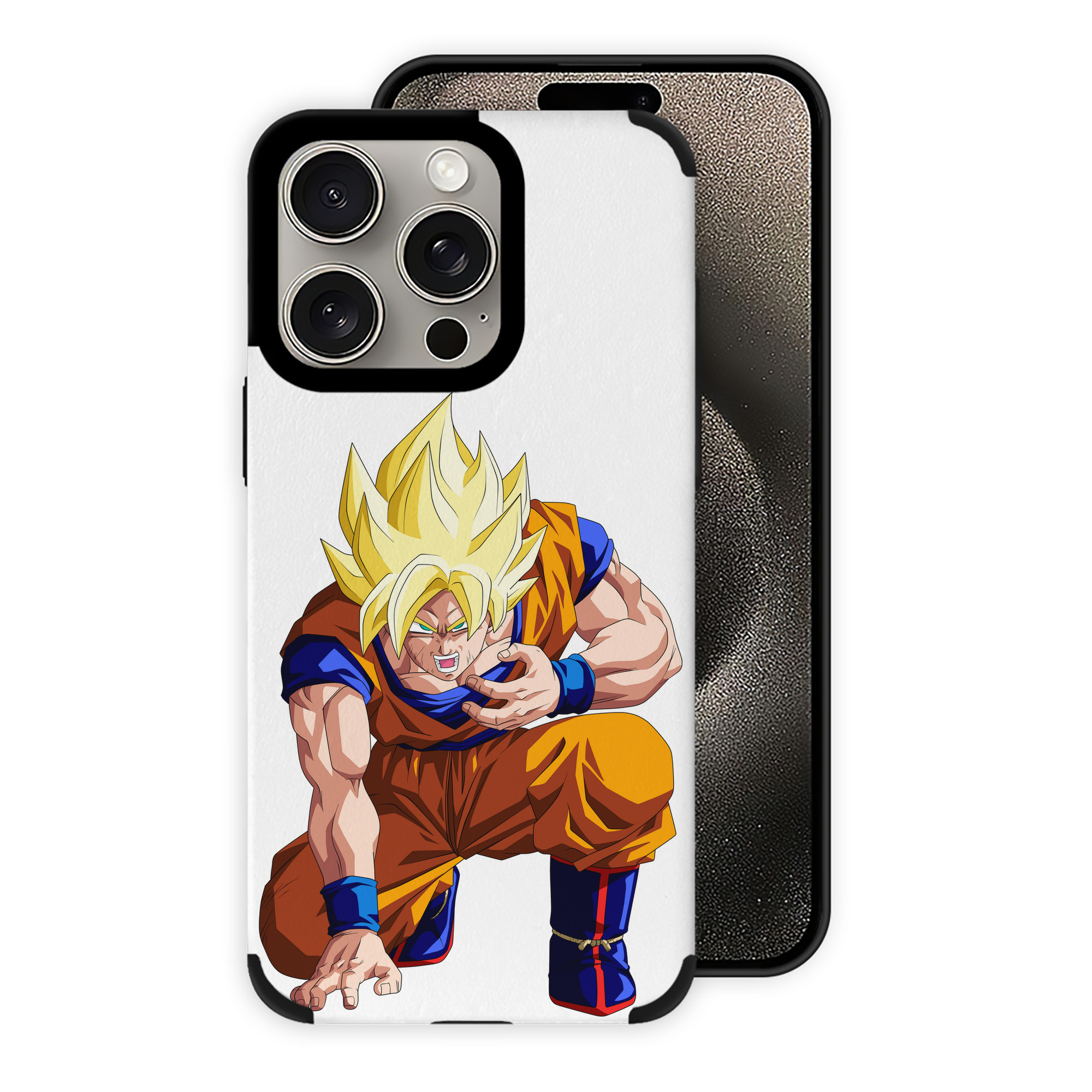 （画像用） ドラゴンボール 孫悟空（そん ごくう）Son Goku カカロット DRAGON BALL Kakarotto 【iPhone15ProMax対応】 PUレザー スマホケース 耐衝撃＆黄変防止