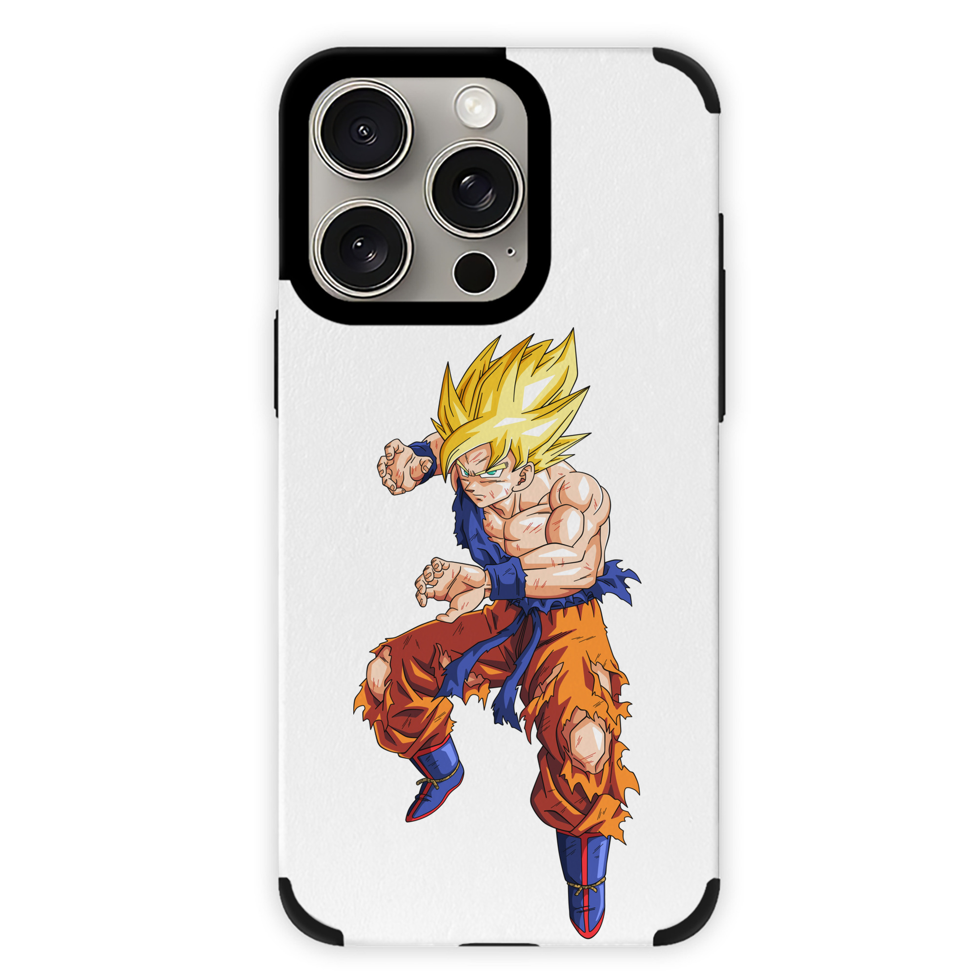 （画像用） ドラゴンボール 孫悟空（そん ごくう）Son Goku カカロット DRAGON BALL Kakarotto 【iPhone15ProMax対応】 PUレザー スマホケース 耐衝撃＆黄変防止