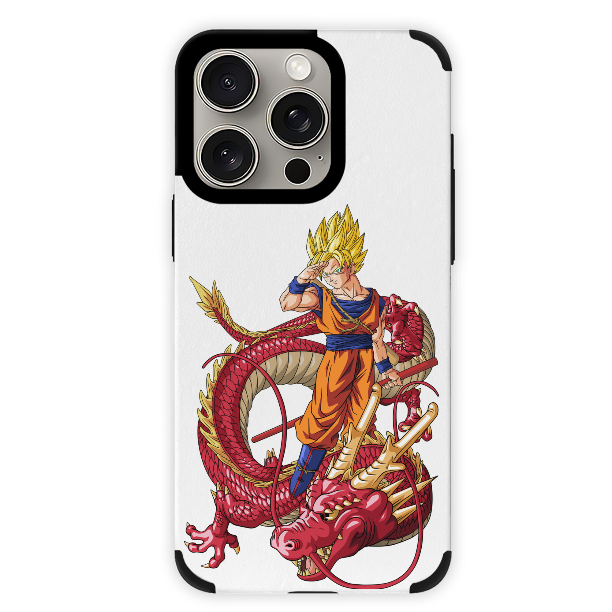（画像用） ドラゴンボール 孫悟空（そん ごくう）Son Goku カカロット DRAGON BALL Kakarotto 【iPhone15ProMax対応】 PUレザー スマホケース 耐衝撃＆黄変防止