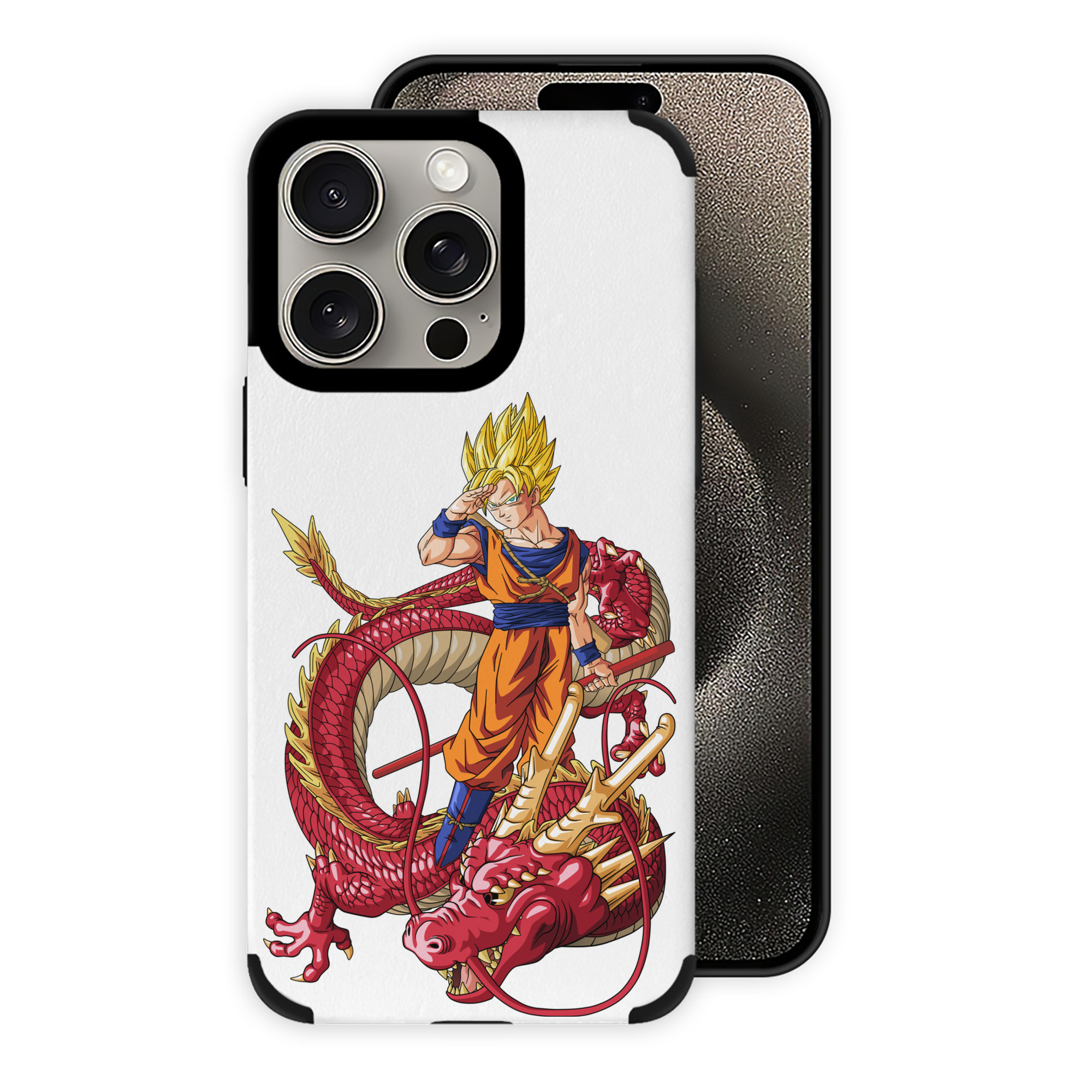 （画像用） ドラゴンボール 孫悟空（そん ごくう）Son Goku カカロット DRAGON BALL Kakarotto 【iPhone15ProMax対応】 PUレザー スマホケース 耐衝撃＆黄変防止