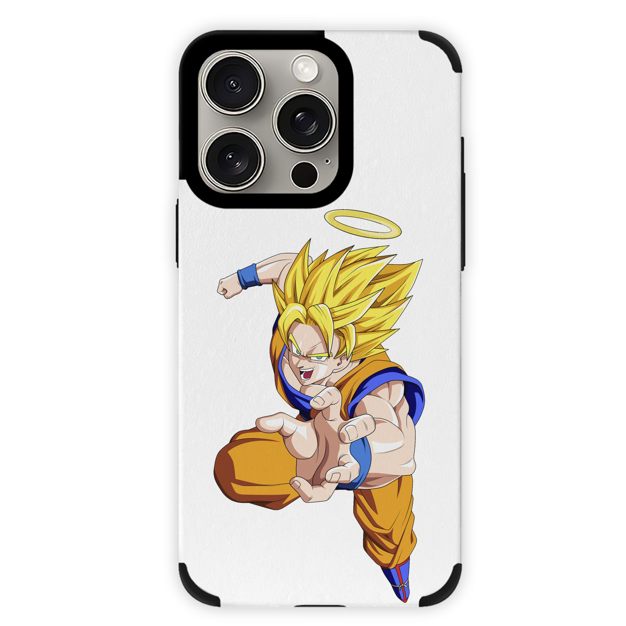 （画像用） ドラゴンボール 孫悟空（そん ごくう）Son Goku カカロット DRAGON BALL Kakarotto 【iPhone15ProMax対応】 PUレザー スマホケース 耐衝撃＆黄変防止