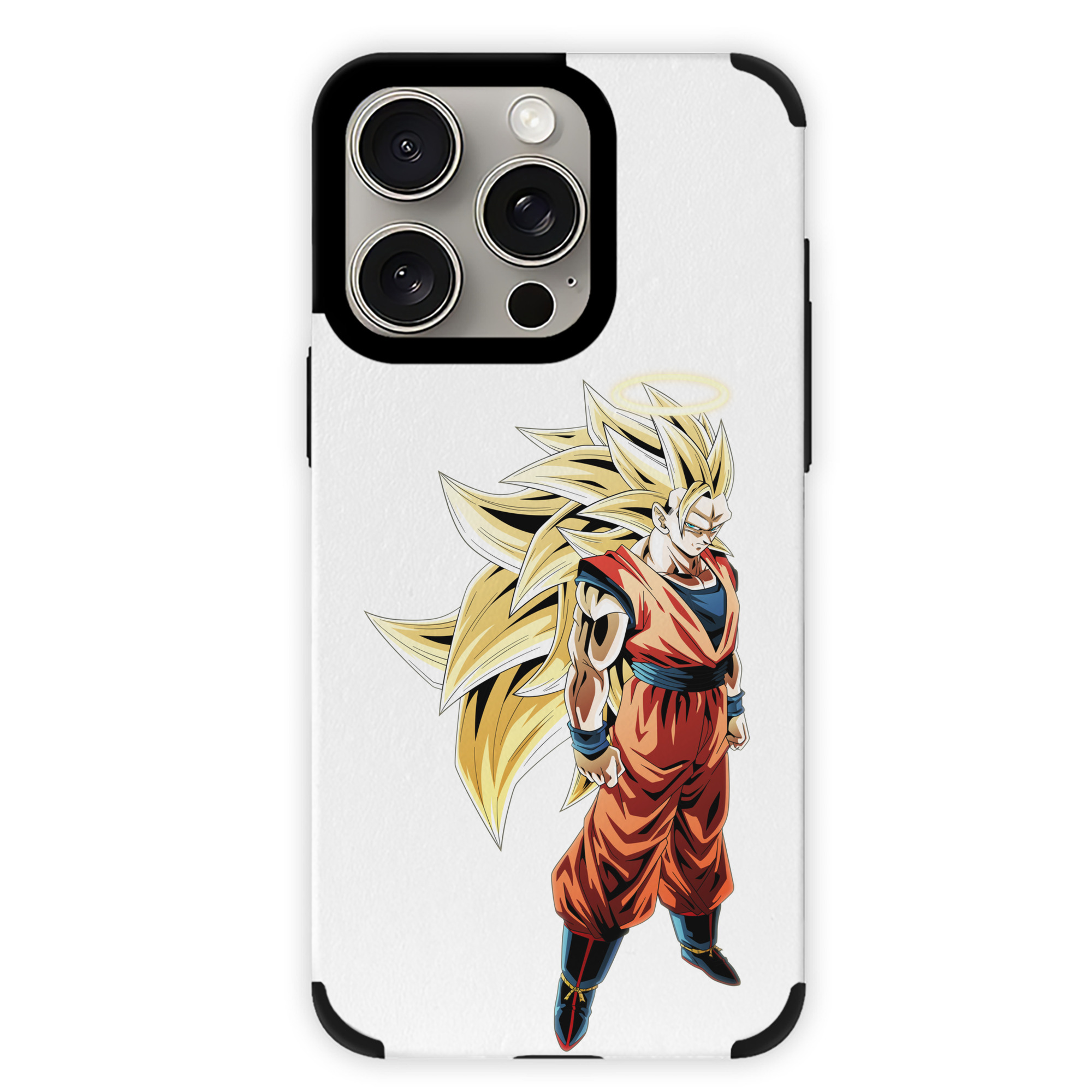 （画像用） ドラゴンボール 孫悟空（そん ごくう）Son Goku カカロット DRAGON BALL Kakarotto 【iPhone15ProMax対応】 PUレザー スマホケース 耐衝撃＆黄変防止