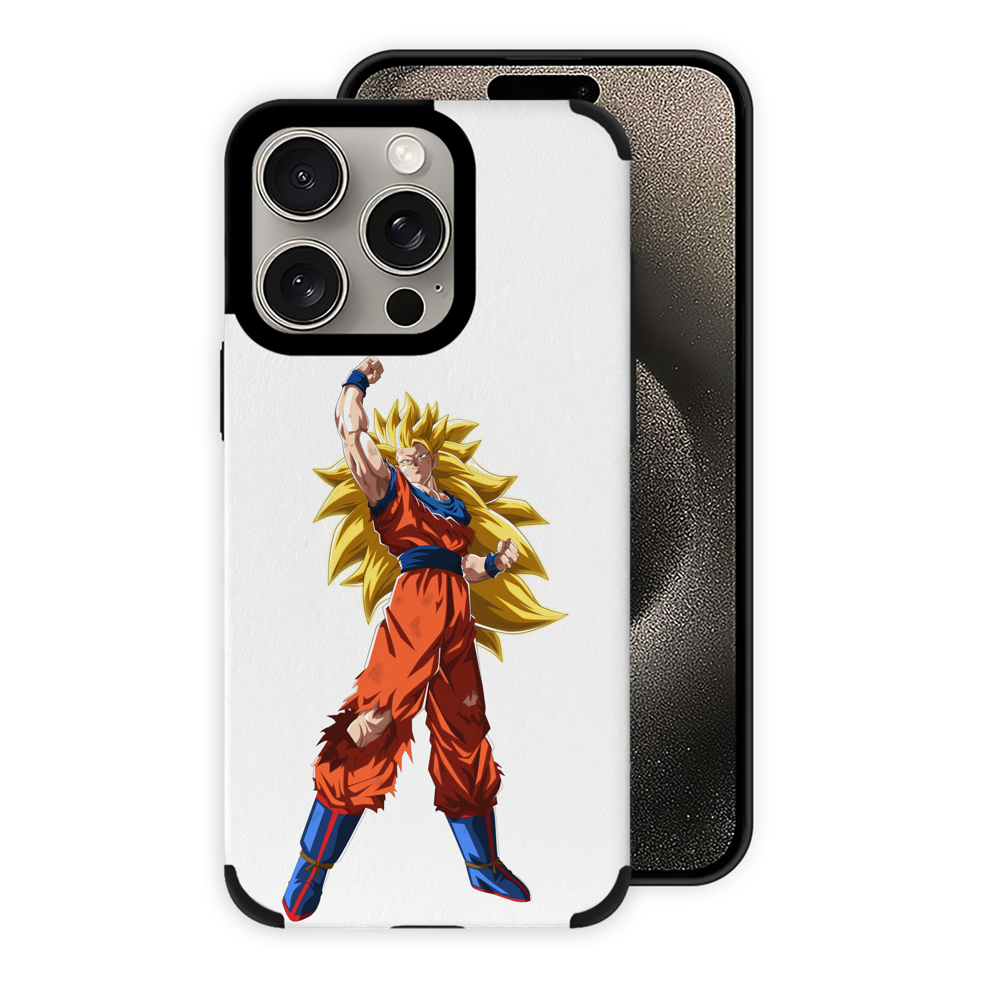 （画像用） ドラゴンボール 孫悟空（そん ごくう）Son Goku カカロット DRAGON BALL Kakarotto 【iPhone15ProMax対応】 PUレザー スマホケース 耐衝撃＆黄変防止