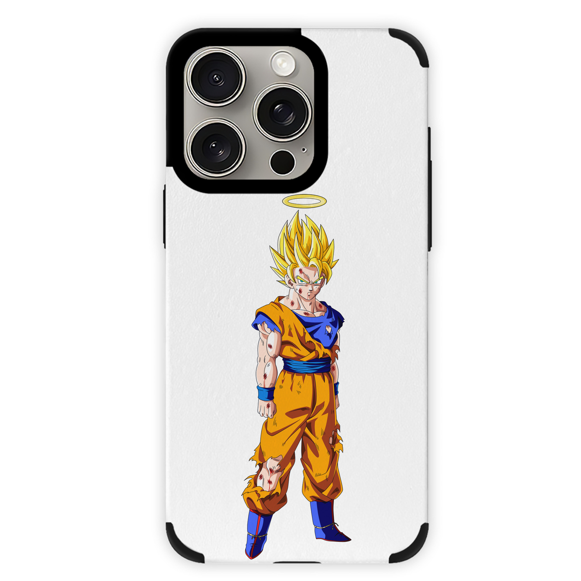 （画像用） ドラゴンボール 孫悟空（そん ごくう）Son Goku カカロット DRAGON BALL Kakarotto 【iPhone15ProMax対応】 PUレザー スマホケース 耐衝撃＆黄変防止