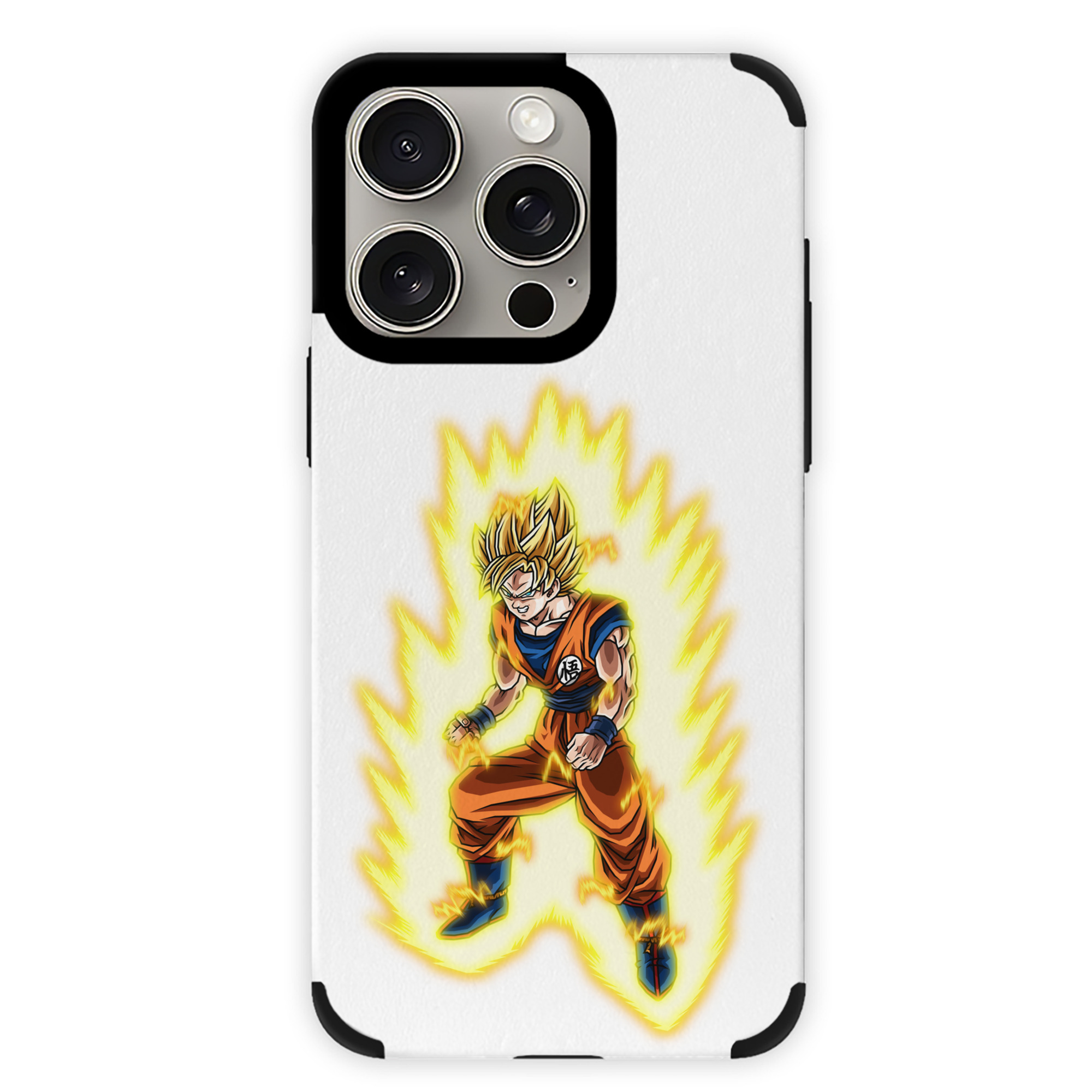 （画像用） ドラゴンボール 孫悟空（そん ごくう）Son Goku カカロット DRAGON BALL Kakarotto 【iPhone15ProMax対応】 PUレザー スマホケース 耐衝撃＆黄変防止