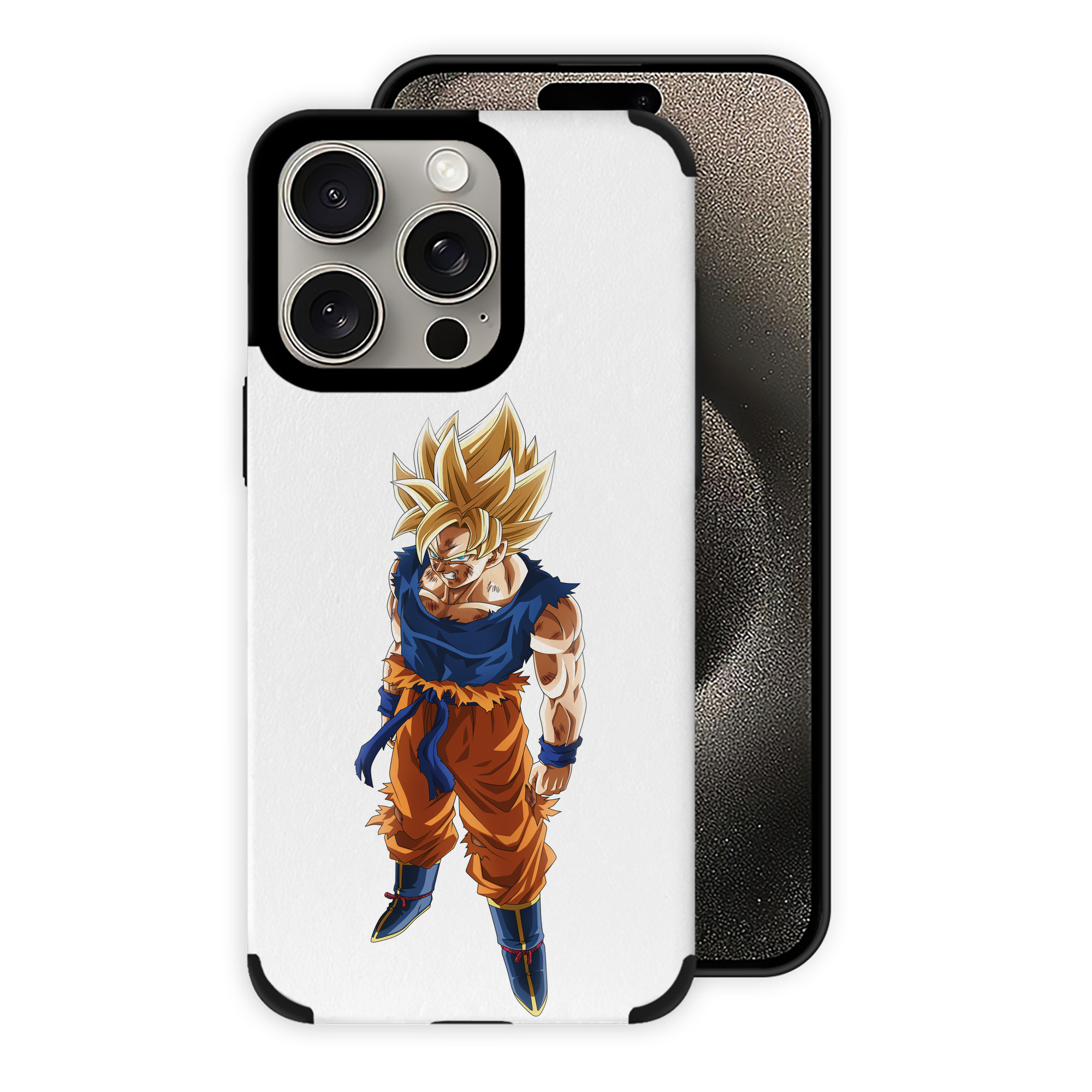 （画像用） ドラゴンボール 孫悟空（そん ごくう）Son Goku カカロット DRAGON BALL Kakarotto 【iPhone15ProMax対応】 PUレザー スマホケース 耐衝撃＆黄変防止