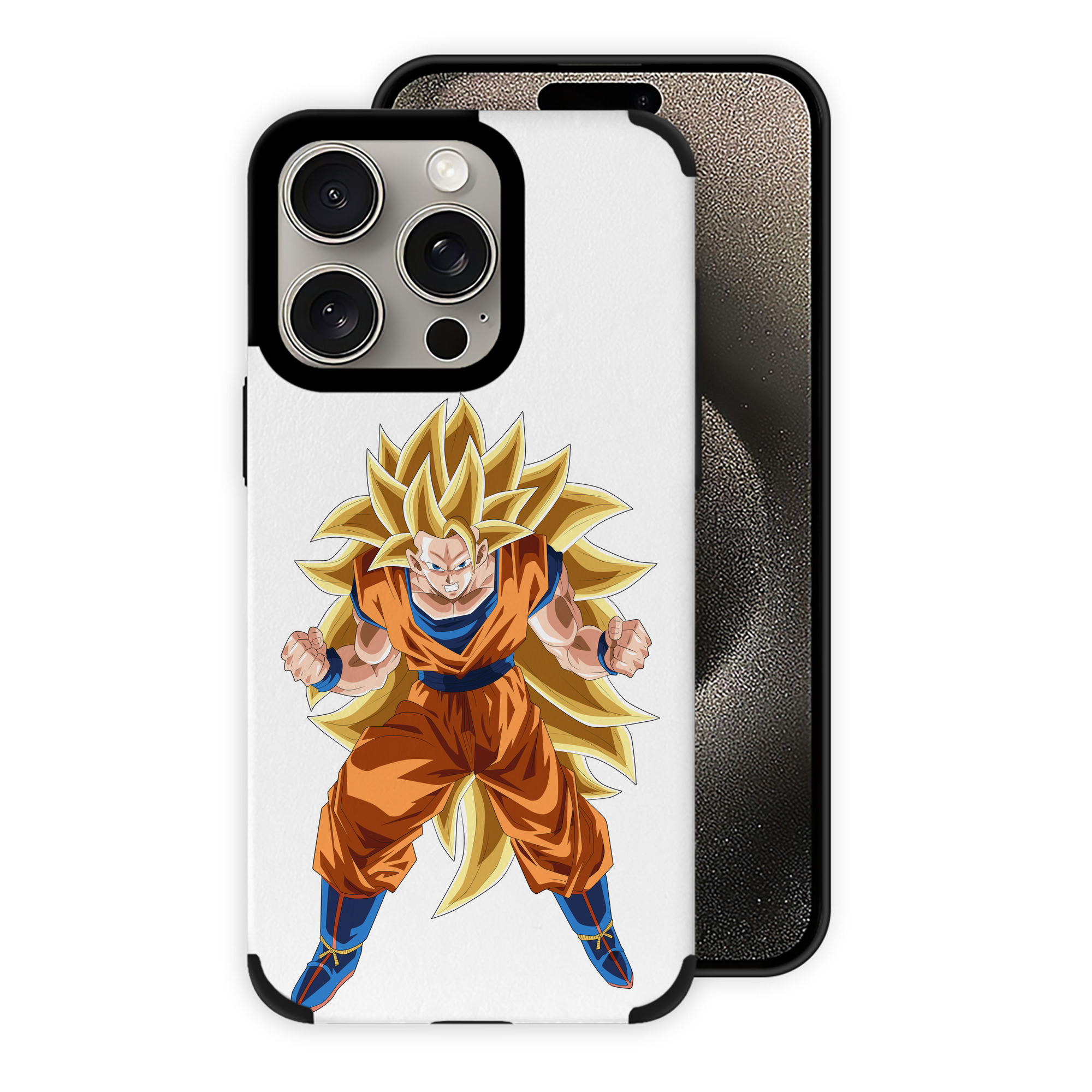 （画像用） ドラゴンボール 孫悟空（そん ごくう）Son Goku カカロット DRAGON BALL Kakarotto 【iPhone15ProMax対応】 PUレザー スマホケース 耐衝撃＆黄変防止