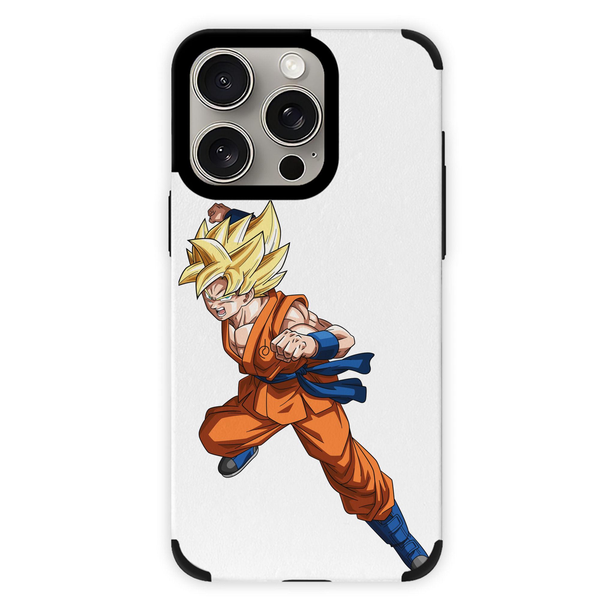 （画像用） ドラゴンボール 孫悟空（そん ごくう）Son Goku カカロット DRAGON BALL Kakarotto 【iPhone15ProMax対応】 PUレザー スマホケース 耐衝撃＆黄変防止