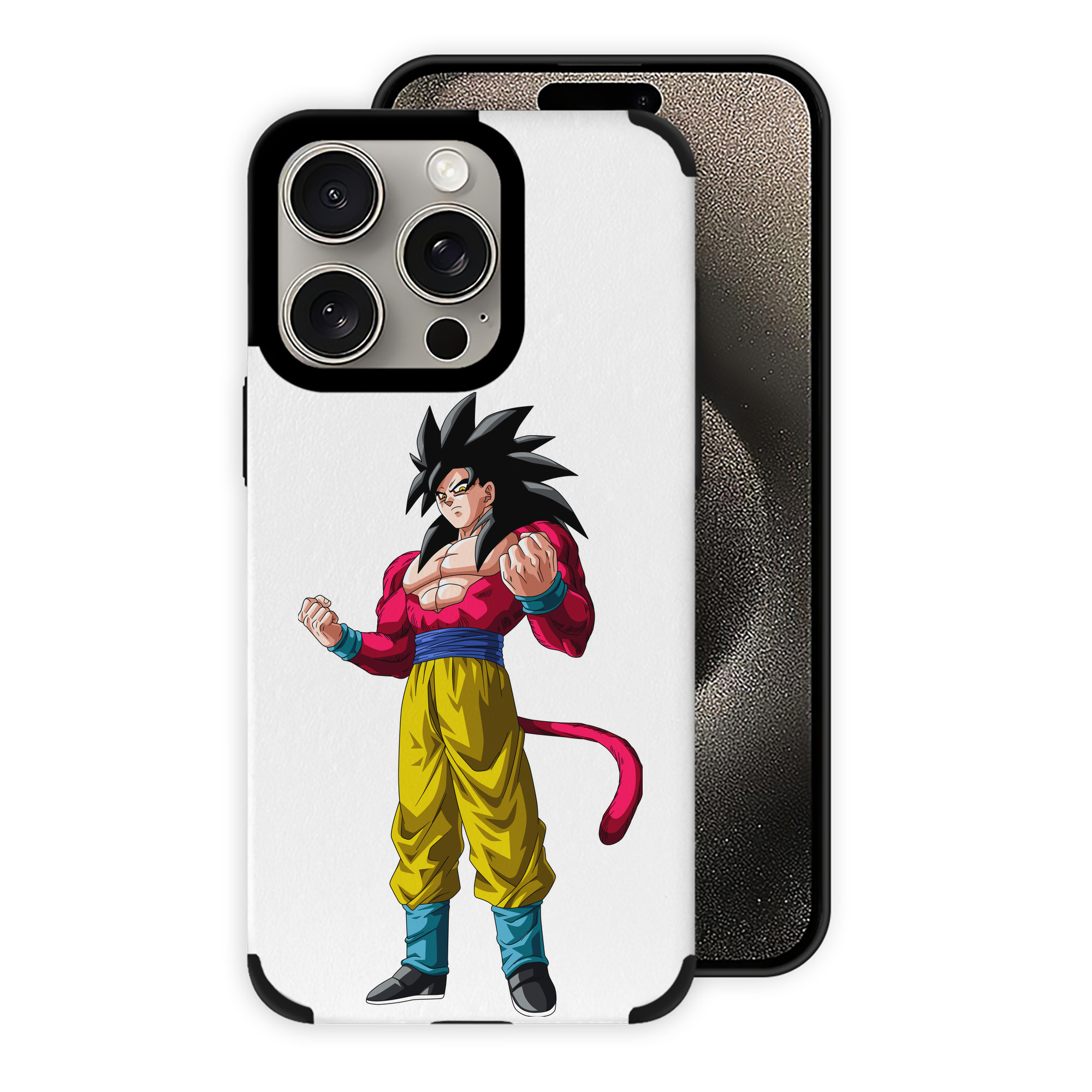 （画像用） ドラゴンボール 孫悟空（そん ごくう）Son Goku カカロット DRAGON BALL Kakarotto 【iPhone15ProMax対応】 PUレザー スマホケース 耐衝撃＆黄変防止