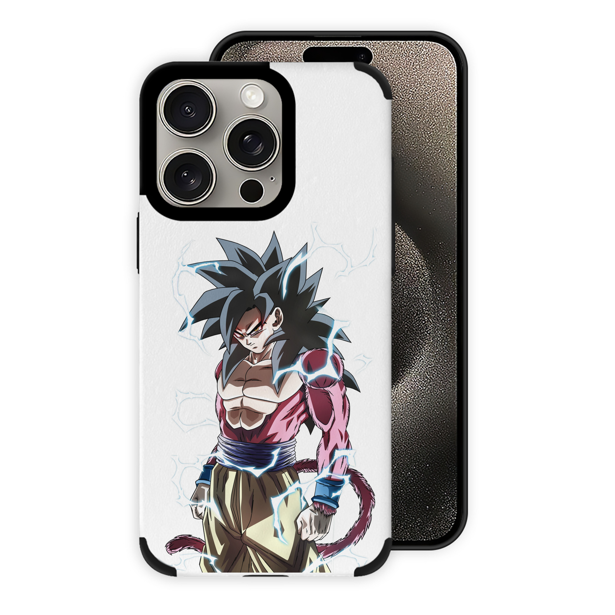 （画像用） ドラゴンボール 孫悟空（そん ごくう）Son Goku カカロット DRAGON BALL Kakarotto 【iPhone15ProMax対応】 PUレザー スマホケース 耐衝撃＆黄変防止