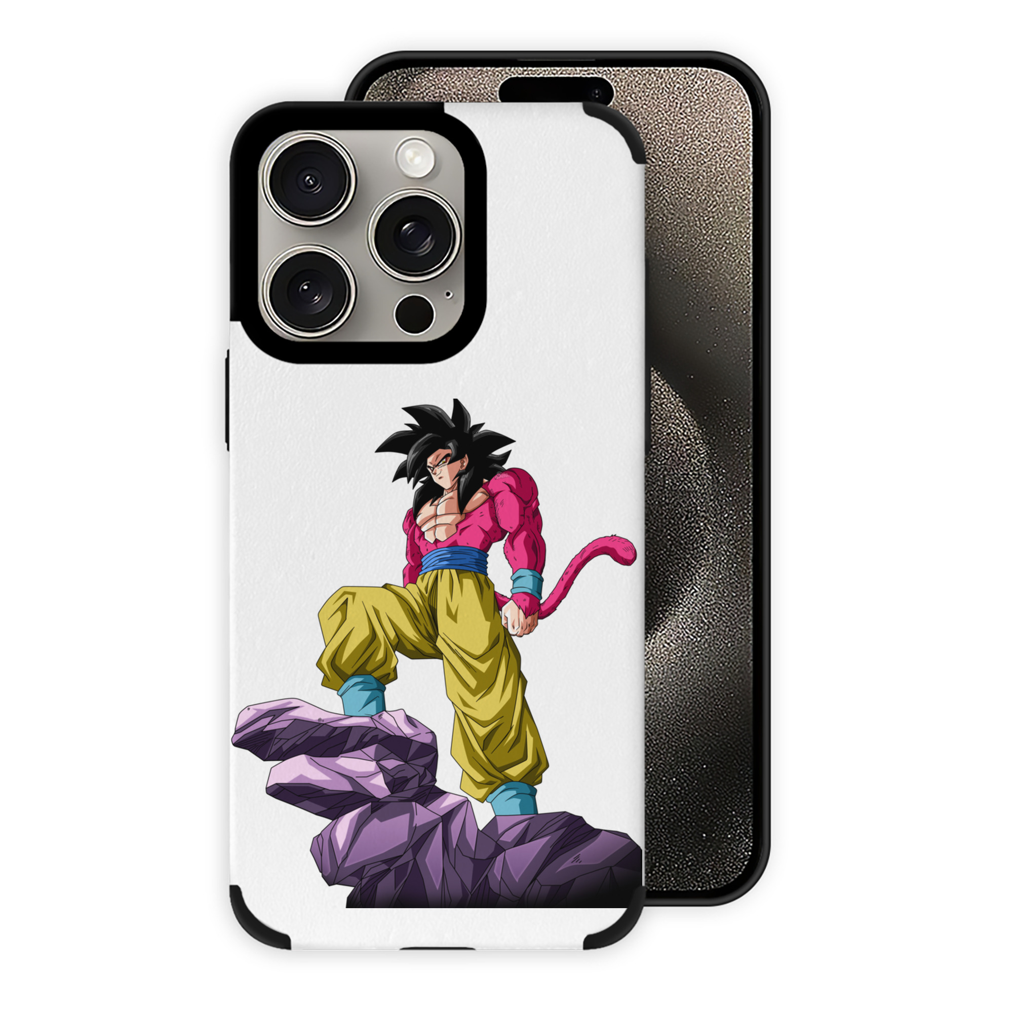 （画像用） ドラゴンボール 孫悟空（そん ごくう）Son Goku カカロット DRAGON BALL Kakarotto 【iPhone15ProMax対応】 PUレザー スマホケース 耐衝撃＆黄変防止