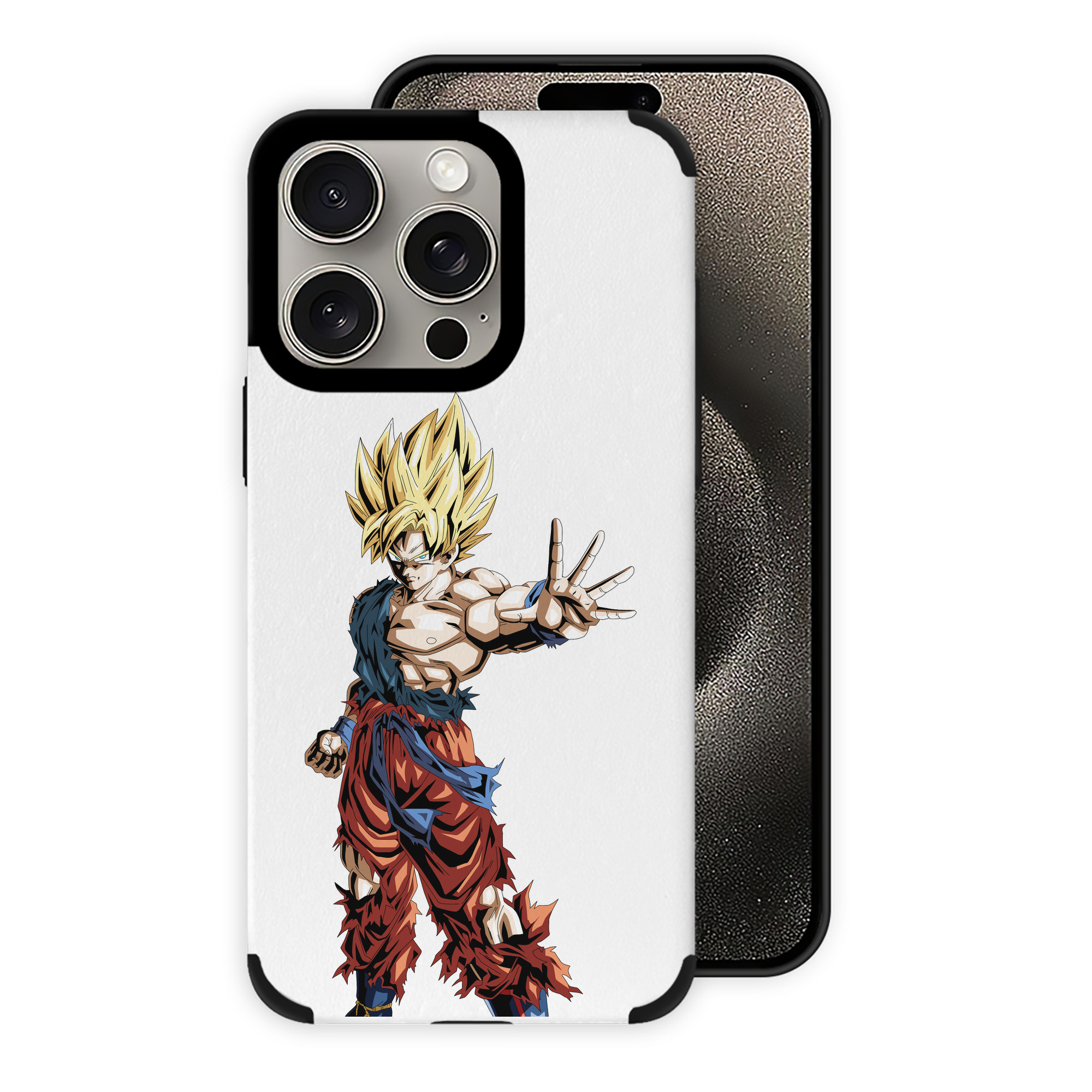 （画像用） ドラゴンボール 孫悟空（そん ごくう）Son Goku カカロット DRAGON BALL Kakarotto 【iPhone15ProMax対応】 PUレザー スマホケース 耐衝撃＆黄変防止