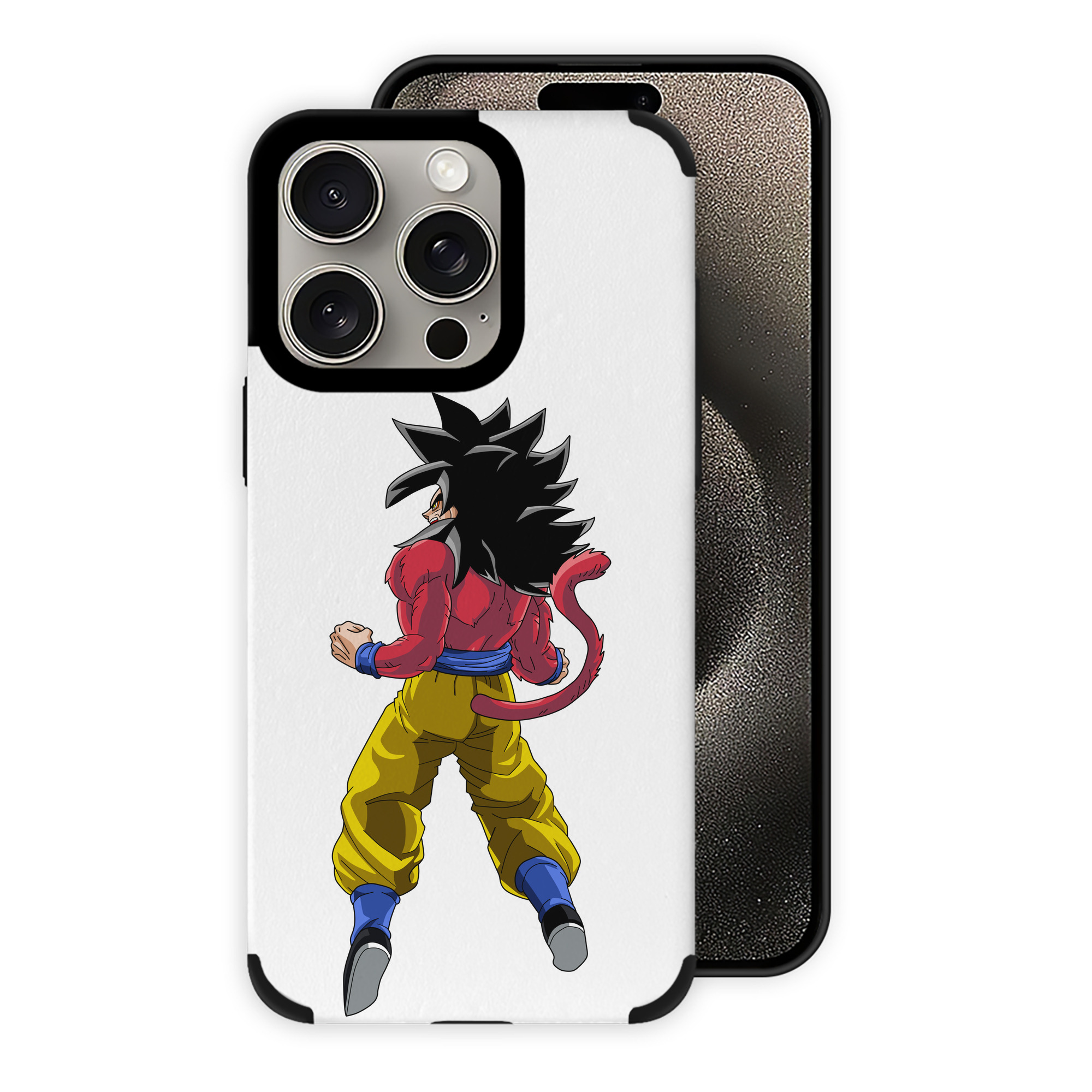 （画像用） ドラゴンボール 孫悟空（そん ごくう）Son Goku カカロット DRAGON BALL Kakarotto 【iPhone15ProMax対応】 PUレザー スマホケース 耐衝撃＆黄変防止