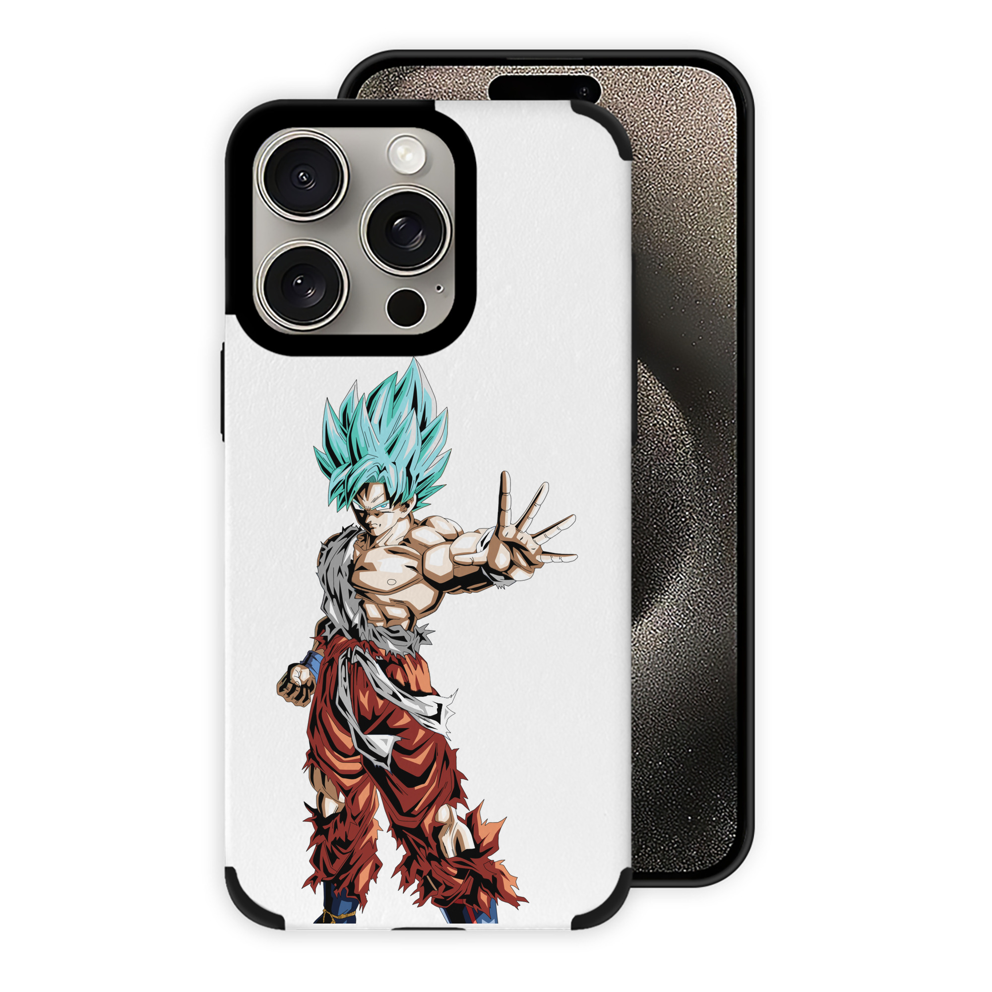 （画像用） ドラゴンボール 孫悟空（そん ごくう）Son Goku カカロット DRAGON BALL Kakarotto 【iPhone15ProMax対応】 PUレザー スマホケース 耐衝撃＆黄変防止