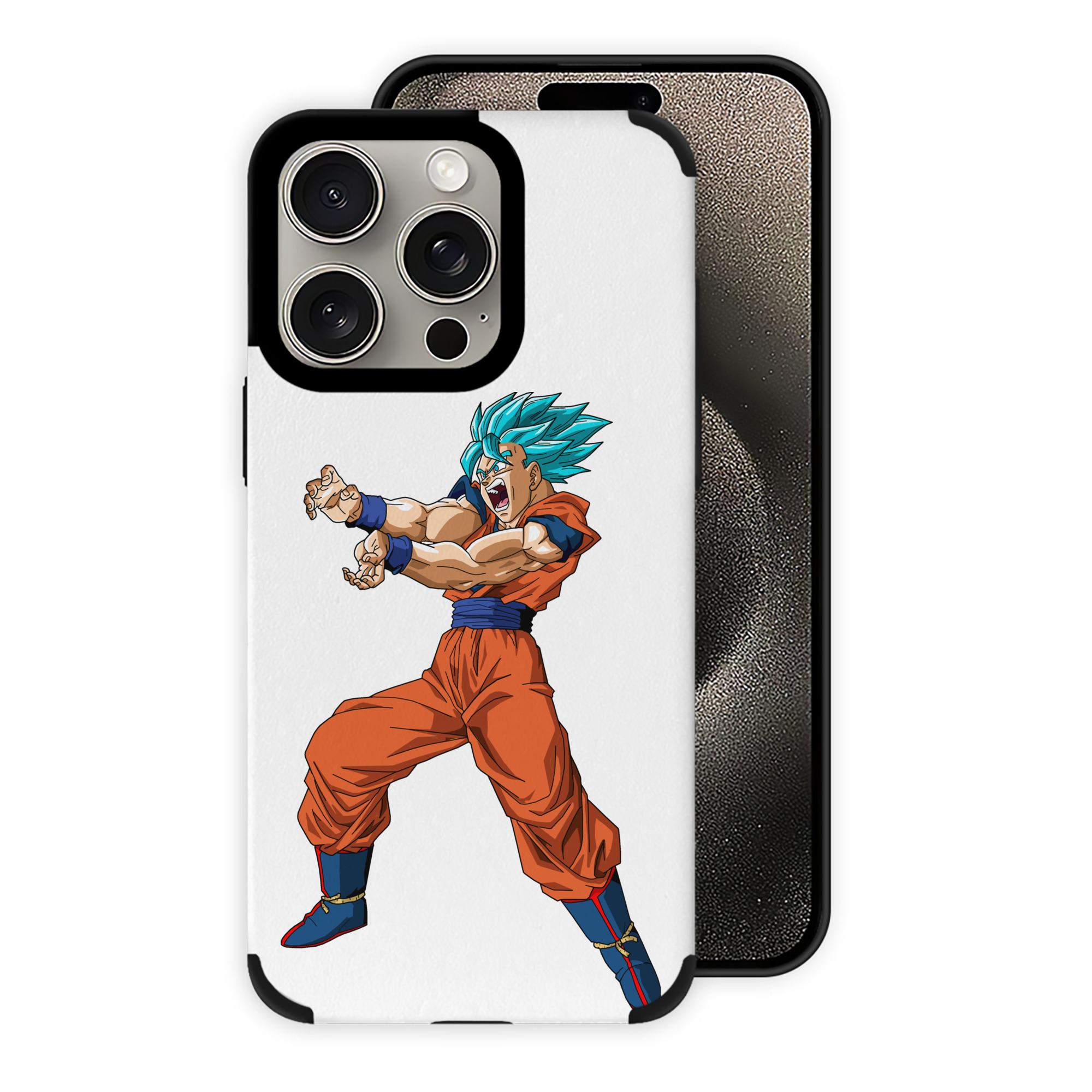 （画像用） ドラゴンボール 孫悟空（そん ごくう）Son Goku カカロット DRAGON BALL Kakarotto 【iPhone15ProMax対応】 PUレザー スマホケース 耐衝撃＆黄変防止