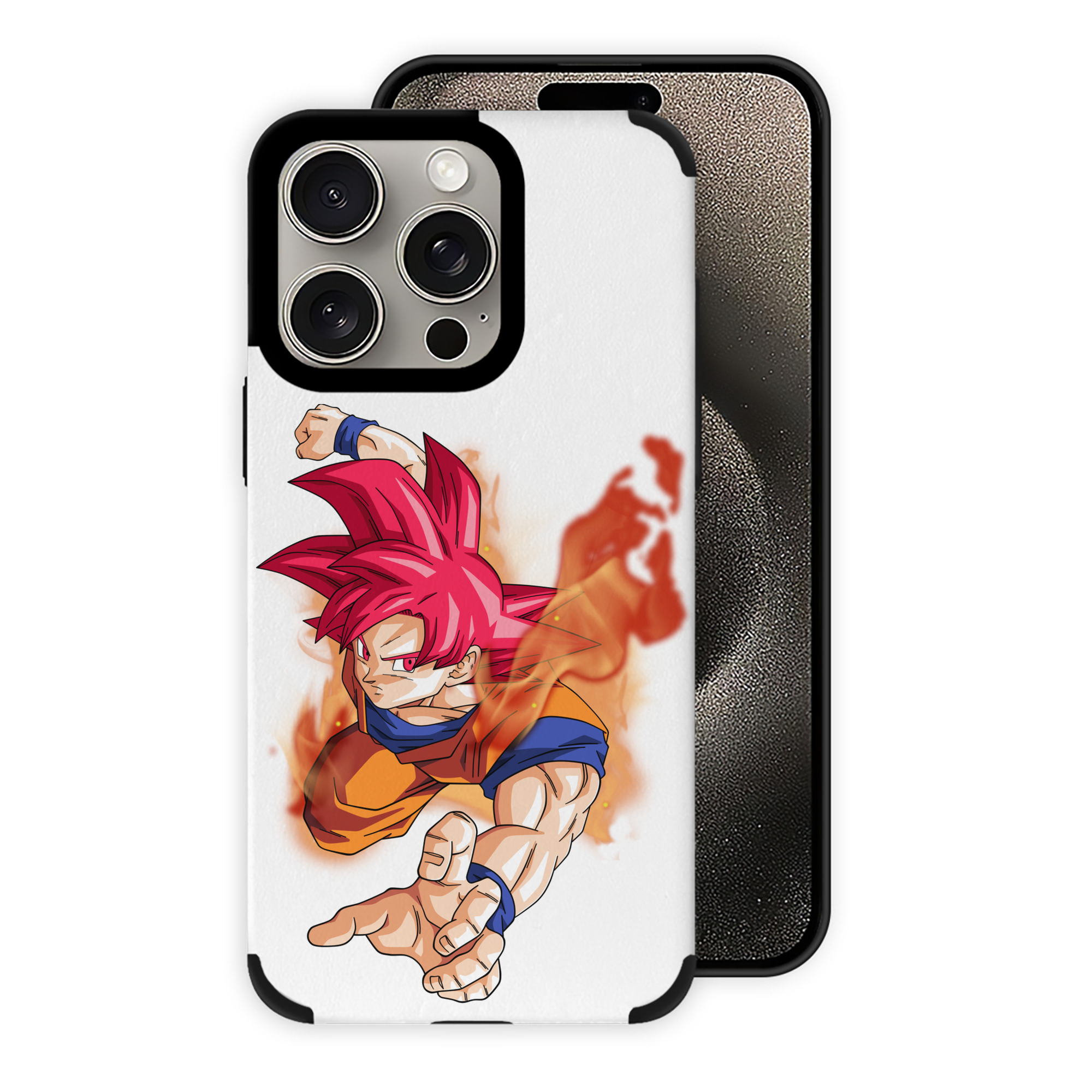 （画像用） ドラゴンボール 孫悟空（そん ごくう）Son Goku カカロット DRAGON BALL Kakarotto 【iPhone15ProMax対応】 PUレザー スマホケース 耐衝撃＆黄変防止