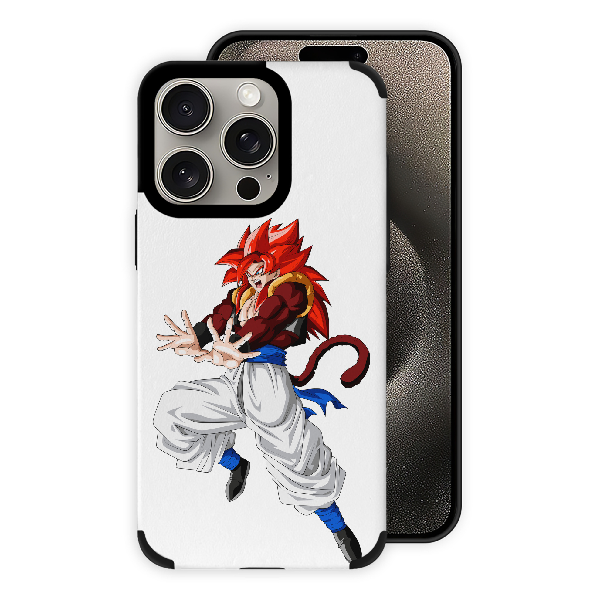 （画像用） ドラゴンボール 孫悟空（そん ごくう）Son Goku カカロット DRAGON BALL Kakarotto 【iPhone15ProMax対応】 PUレザー スマホケース 耐衝撃＆黄変防止