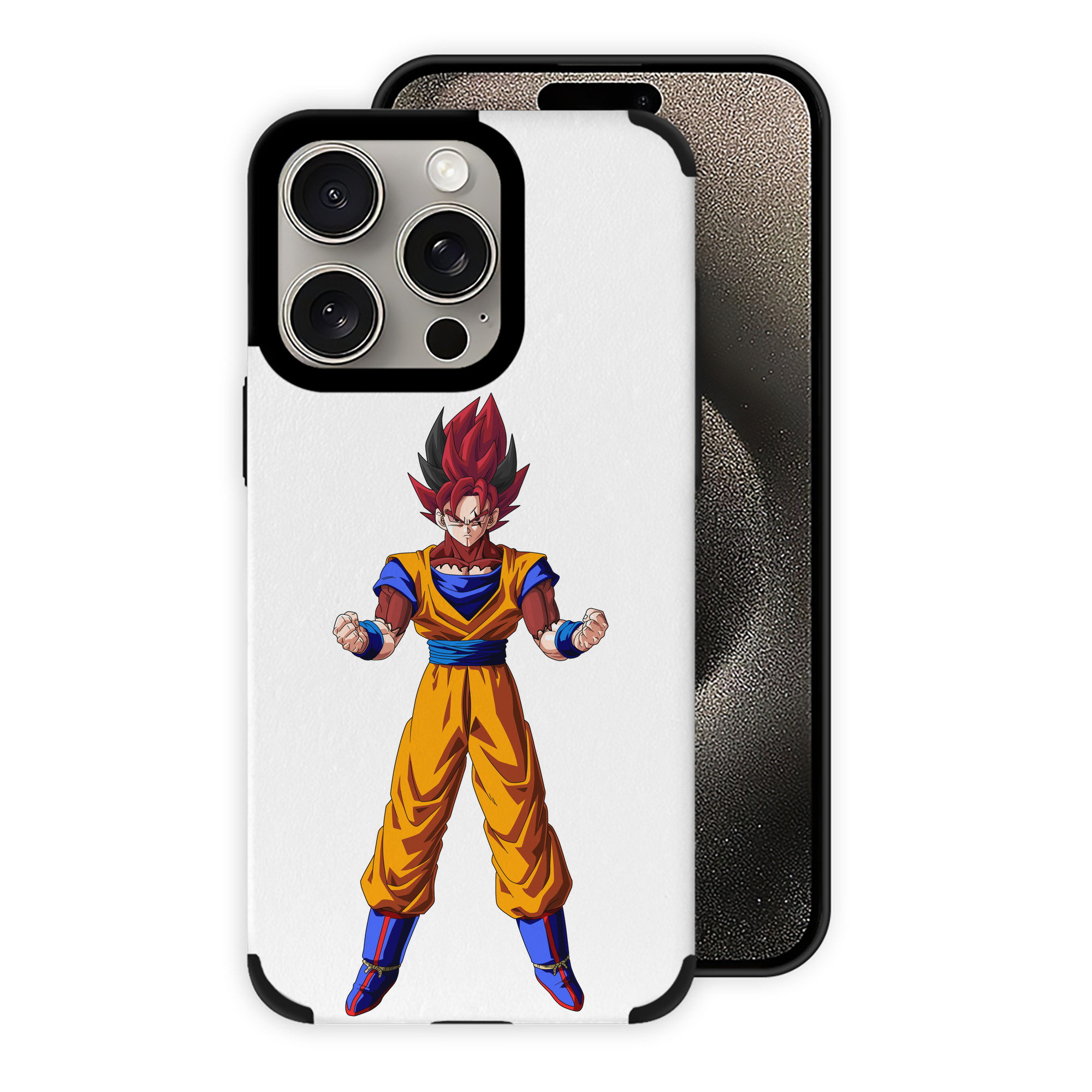 （画像用） ドラゴンボール 孫悟空（そん ごくう）Son Goku カカロット DRAGON BALL Kakarotto 【iPhone15ProMax対応】 PUレザー スマホケース 耐衝撃＆黄変防止