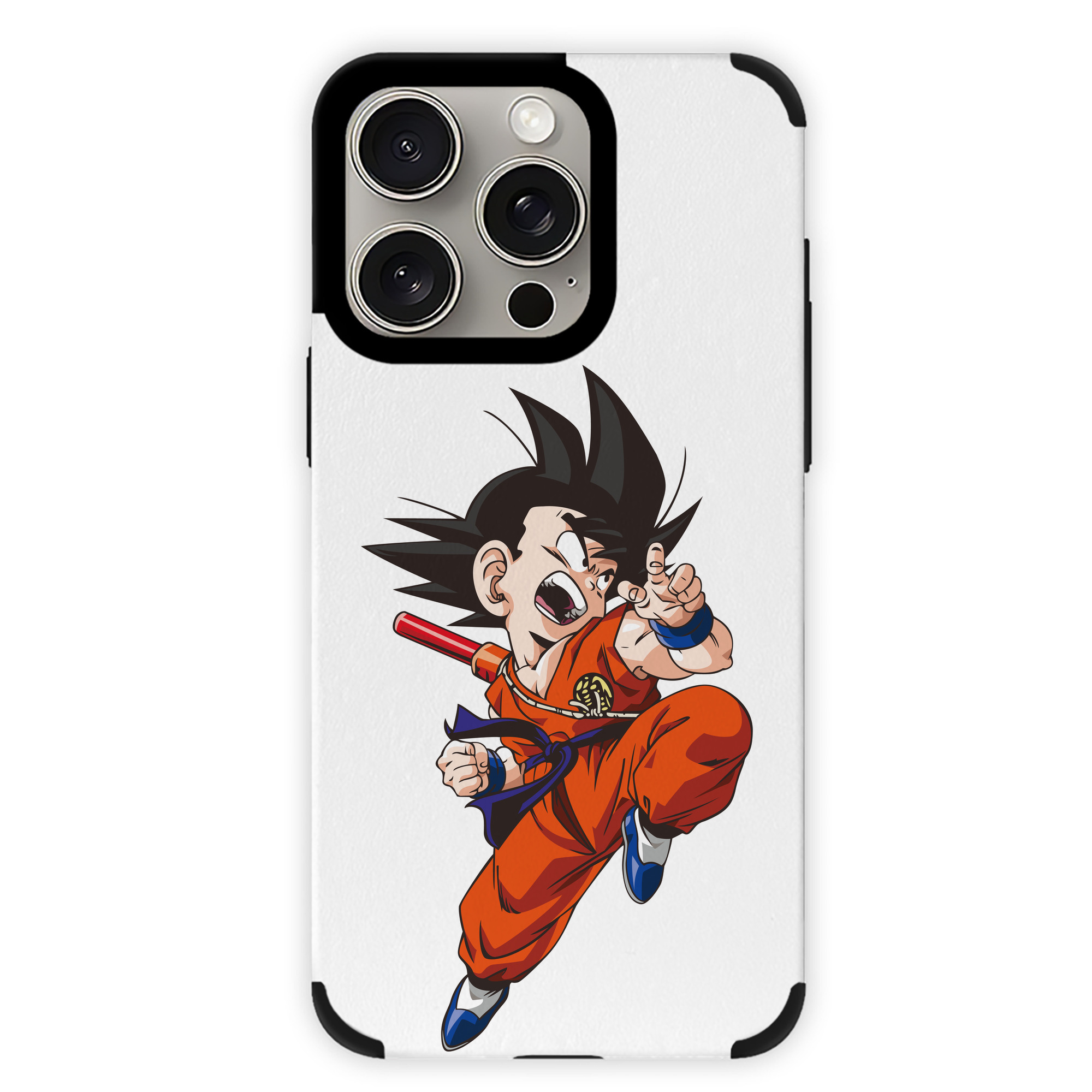 （画像用） ドラゴンボール 孫悟空（そん ごくう）Son Goku カカロット DRAGON BALL Kakarotto 【iPhone15ProMax対応】 PUレザー スマホケース 耐衝撃＆黄変防止