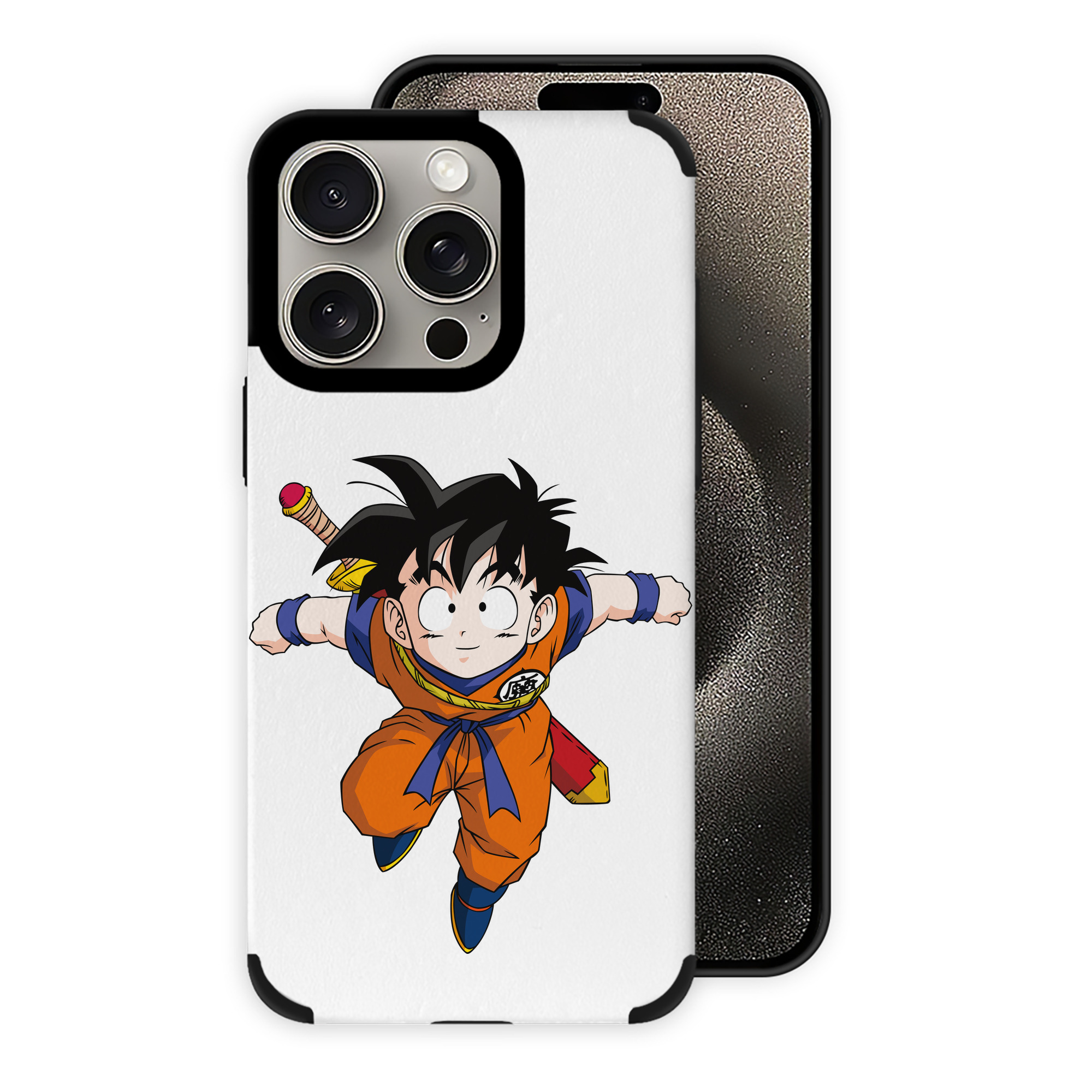 （画像用） ドラゴンボール 孫悟空（そん ごくう）Son Goku カカロット DRAGON BALL Kakarotto 【iPhone15ProMax対応】 PUレザー スマホケース 耐衝撃＆黄変防止