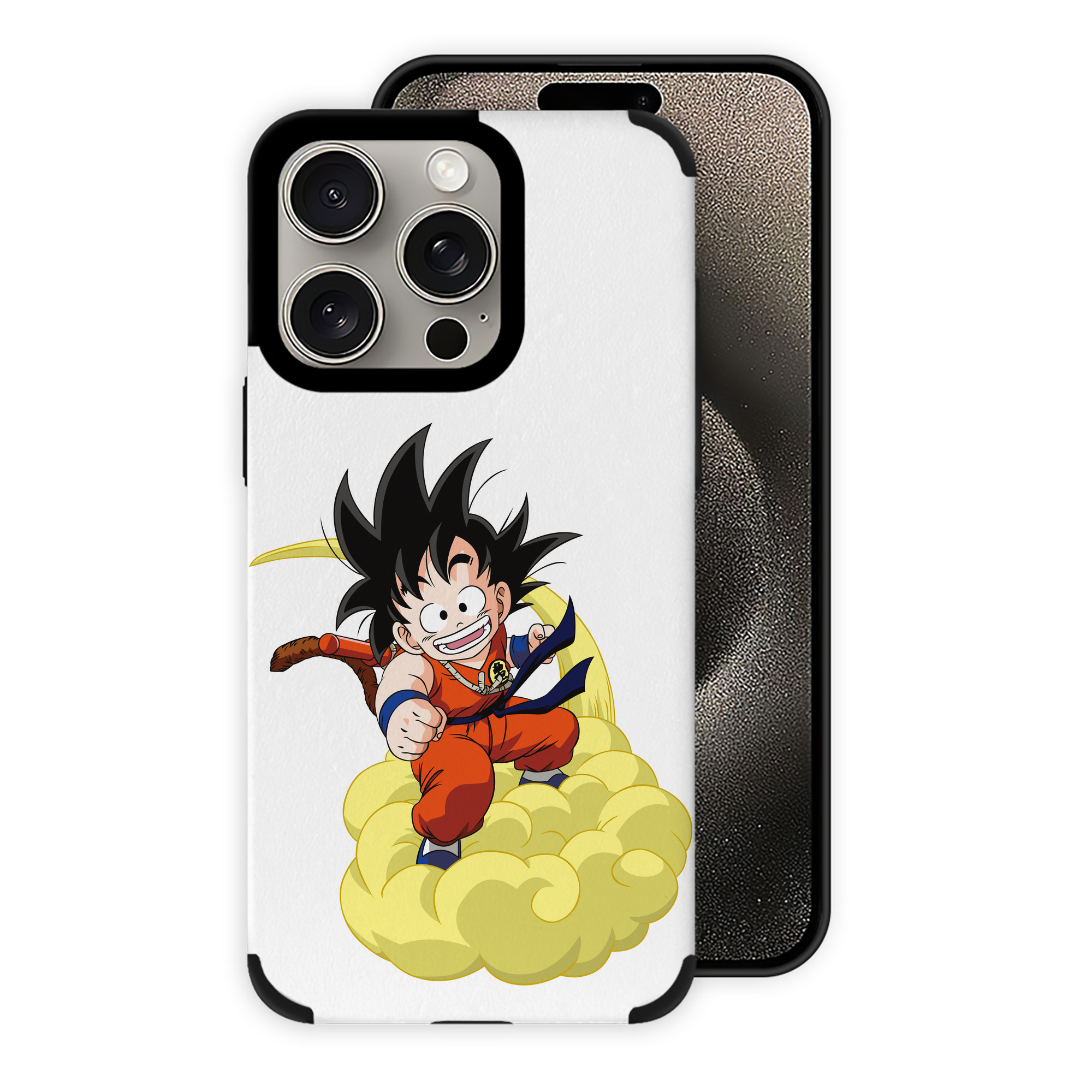 （画像用） ドラゴンボール 孫悟空（そん ごくう）Son Goku カカロット DRAGON BALL Kakarotto 【iPhone15ProMax対応】 PUレザー スマホケース 耐衝撃＆黄変防止