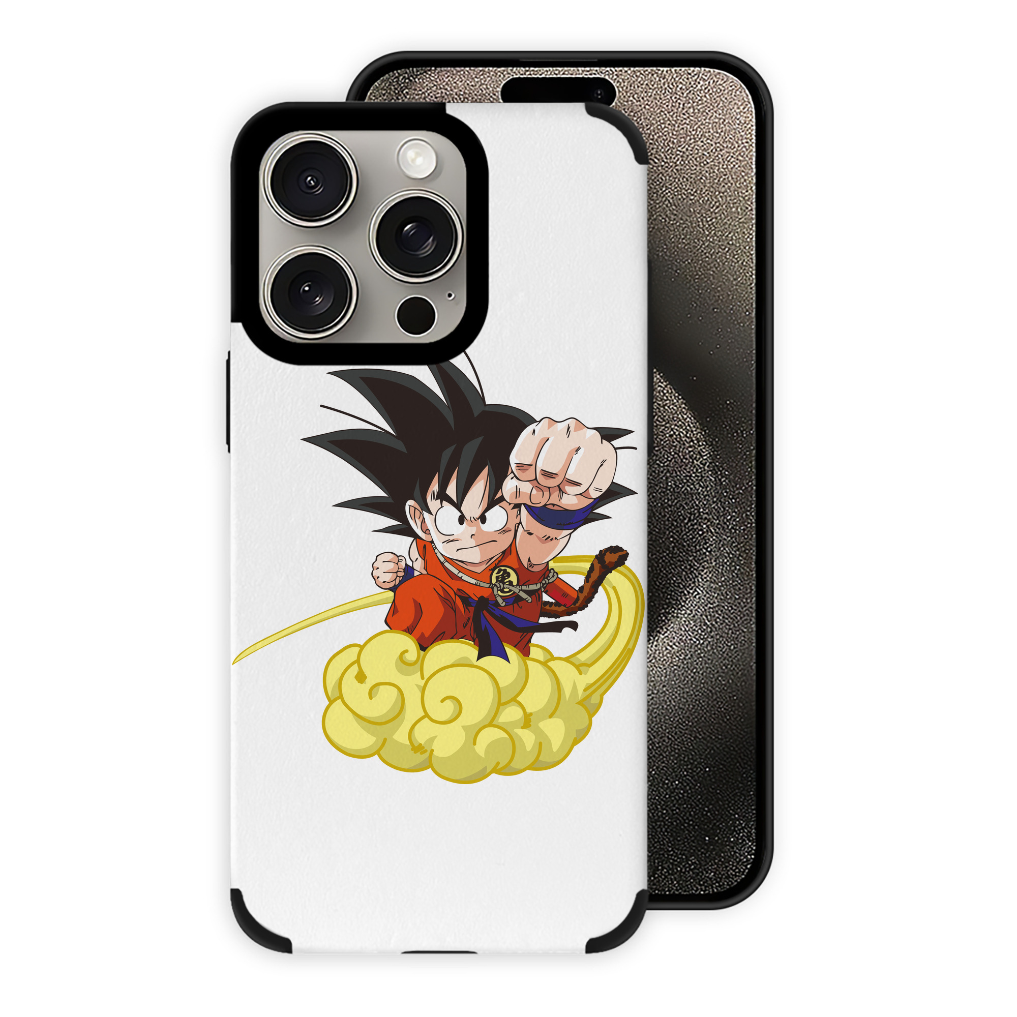 （画像用） ドラゴンボール 孫悟空（そん ごくう）Son Goku カカロット DRAGON BALL Kakarotto 【iPhone15ProMax対応】 PUレザー スマホケース 耐衝撃＆黄変防止