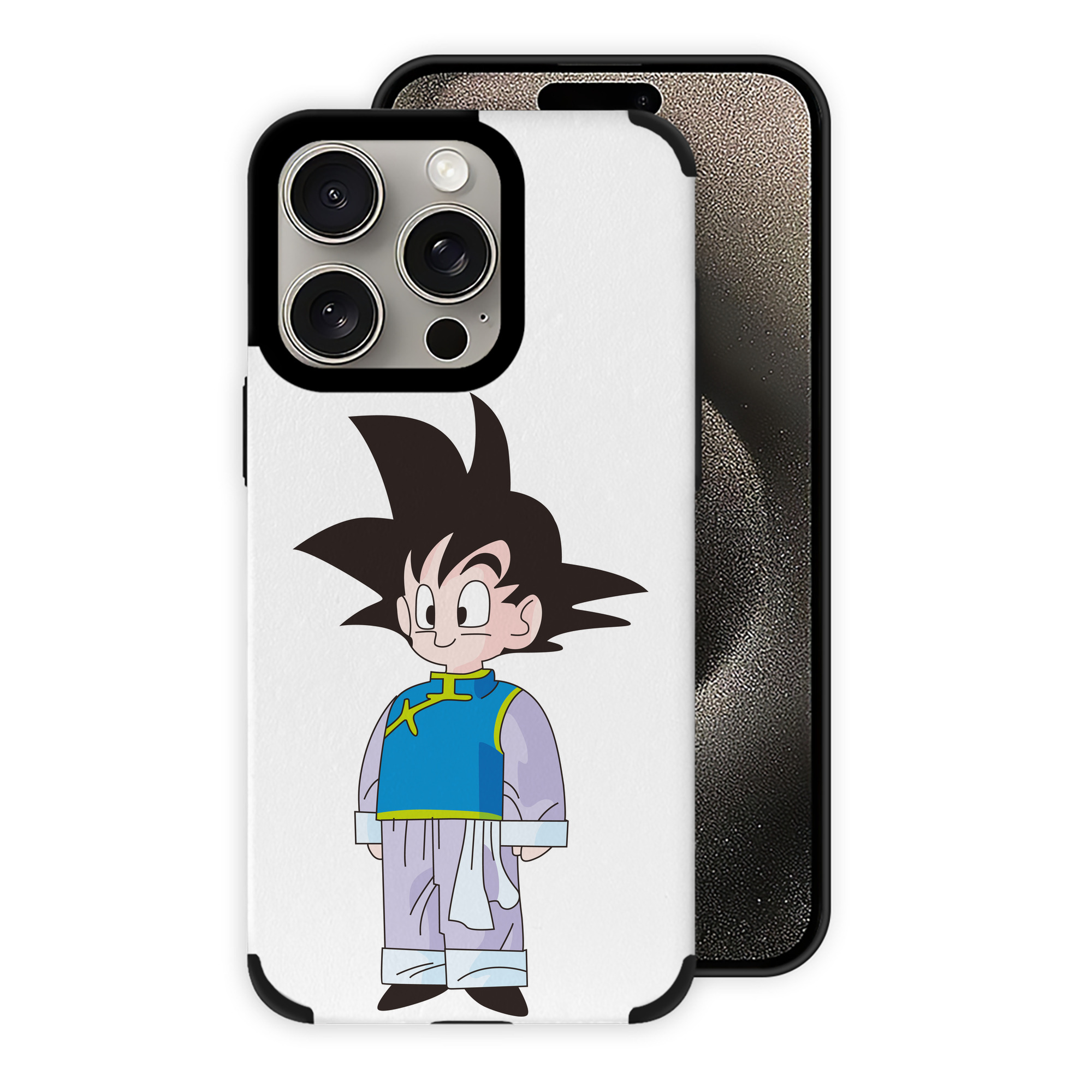 （画像用） ドラゴンボール 孫悟空（そん ごくう）Son Goku カカロット DRAGON BALL Kakarotto 【iPhone15ProMax対応】 PUレザー スマホケース 耐衝撃＆黄変防止