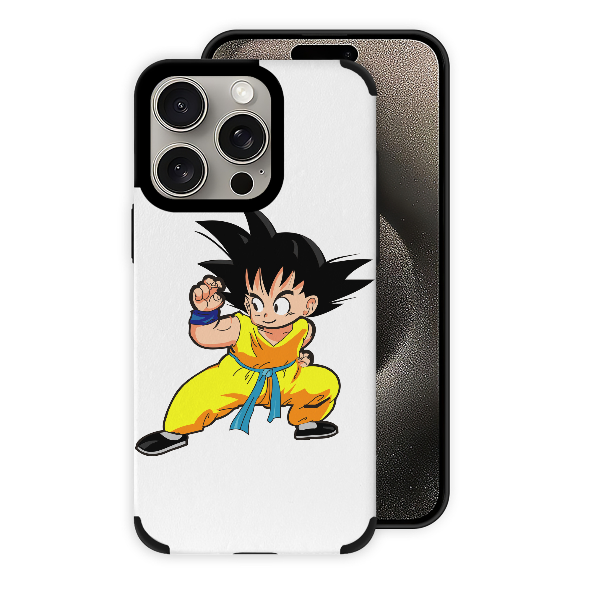 （画像用） ドラゴンボール 孫悟空（そん ごくう）Son Goku カカロット DRAGON BALL Kakarotto 【iPhone15ProMax対応】 PUレザー スマホケース 耐衝撃＆黄変防止