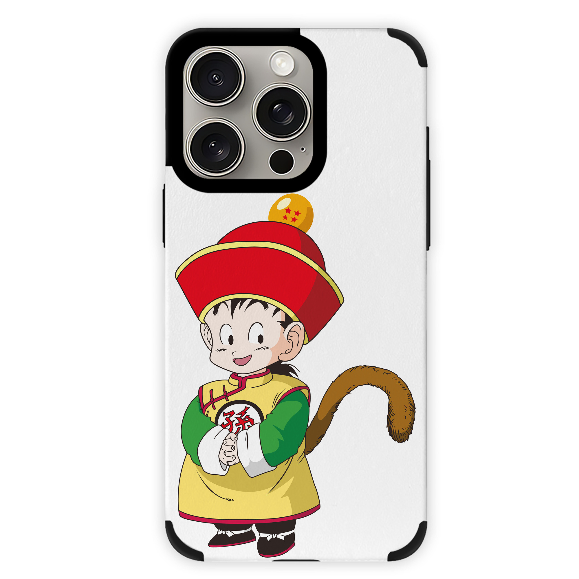 （画像用） ドラゴンボール 孫悟空（そん ごくう）Son Goku カカロット DRAGON BALL Kakarotto 【iPhone15ProMax対応】 PUレザー スマホケース 耐衝撃＆黄変防止