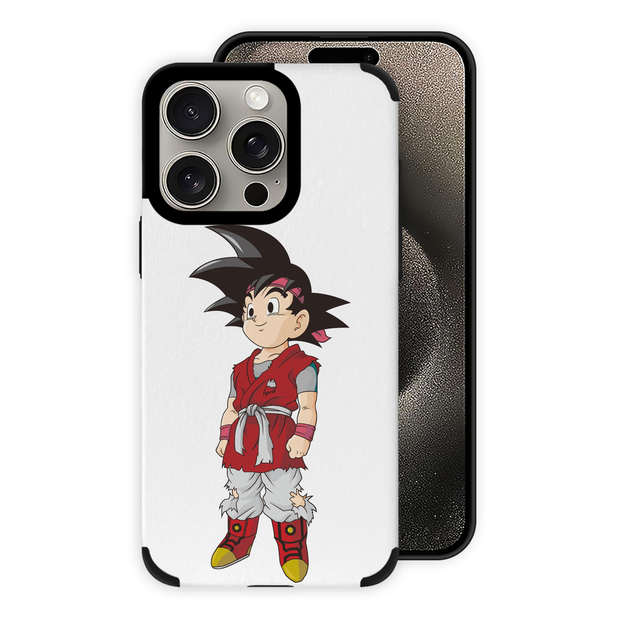（画像用） ドラゴンボール 孫悟空（そん ごくう）Son Goku カカロット DRAGON BALL Kakarotto 【iPhone15ProMax対応】 PUレザー スマホケース 耐衝撃＆黄変防止