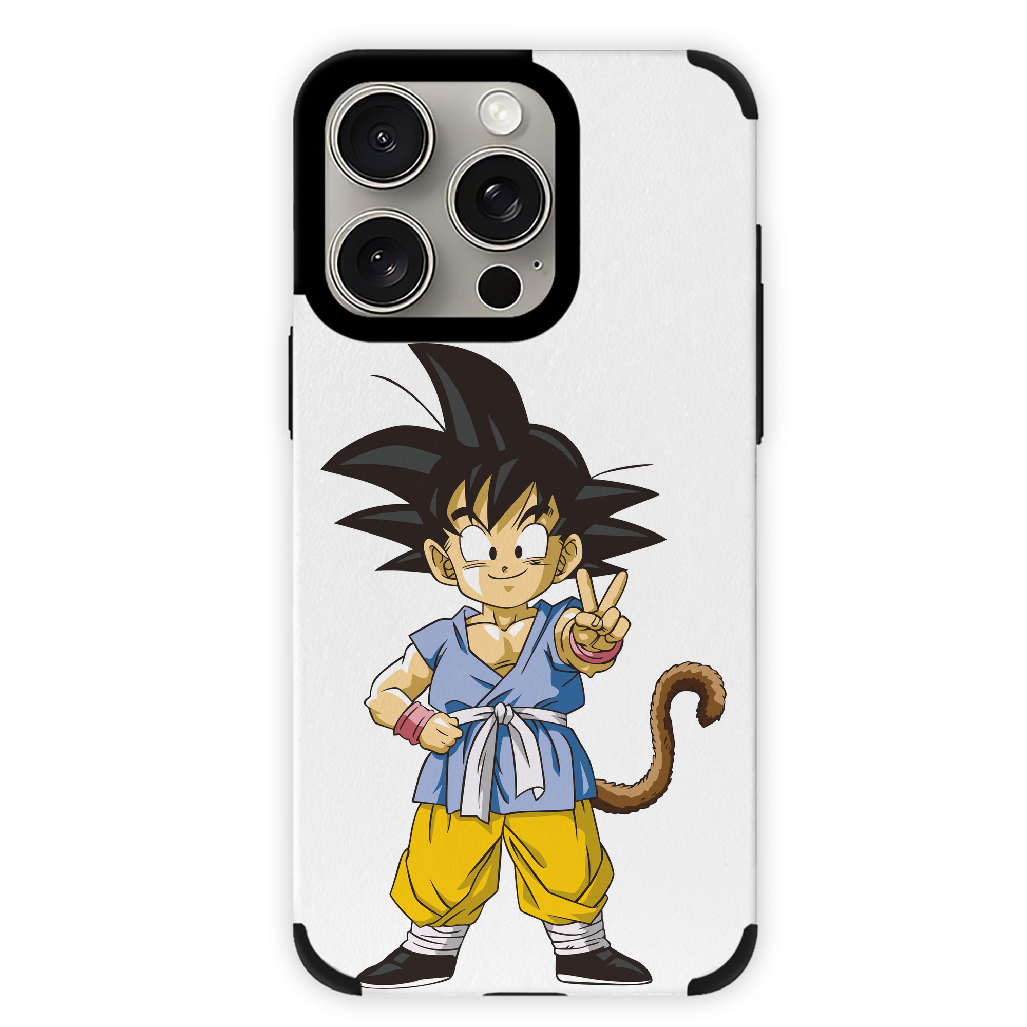 （画像用） ドラゴンボール 孫悟空（そん ごくう）Son Goku カカロット DRAGON BALL Kakarotto 【iPhone15ProMax対応】 PUレザー スマホケース 耐衝撃＆黄変防止
