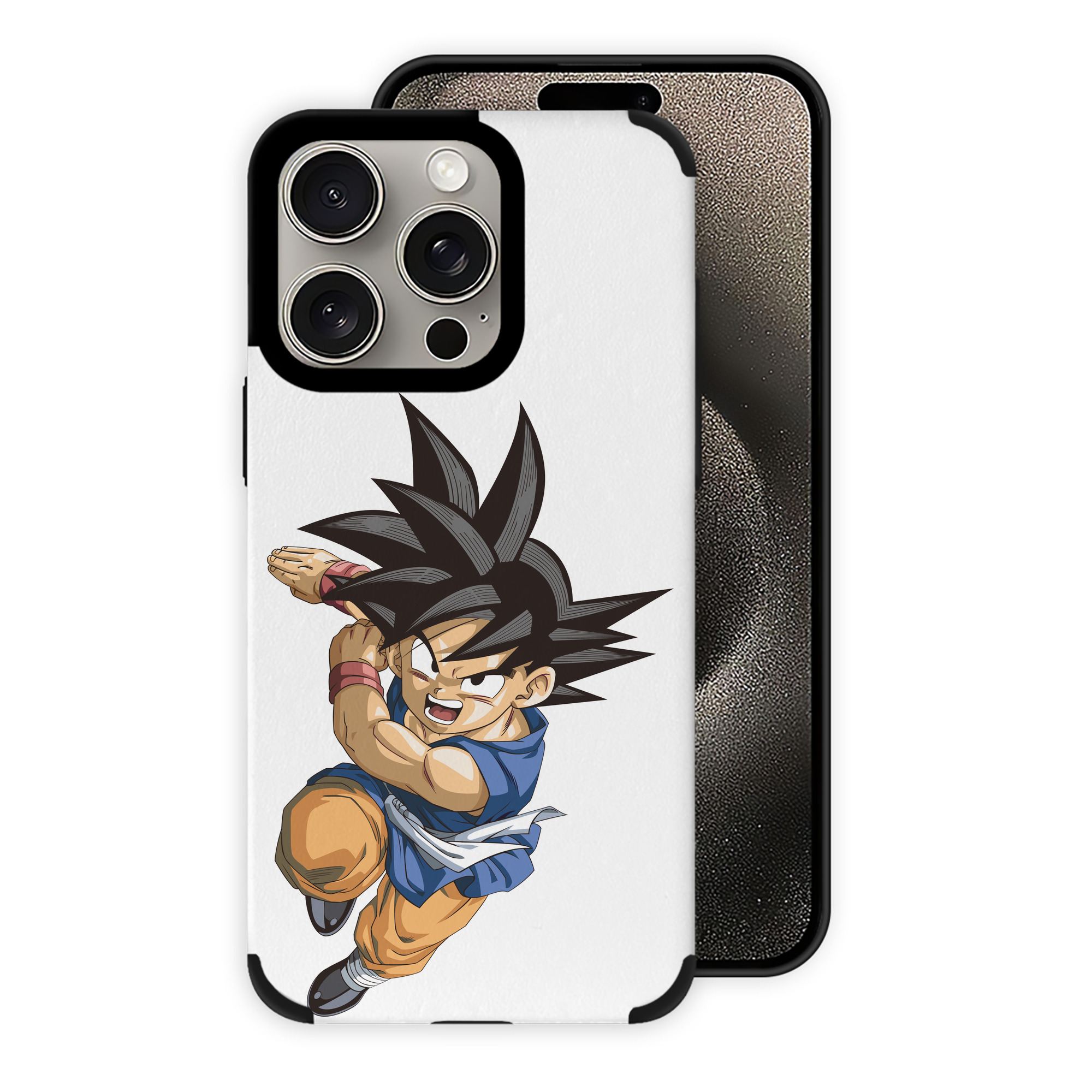 （画像用） ドラゴンボール 孫悟空（そん ごくう）Son Goku カカロット DRAGON BALL Kakarotto 【iPhone15ProMax対応】 PUレザー スマホケース 耐衝撃＆黄変防止