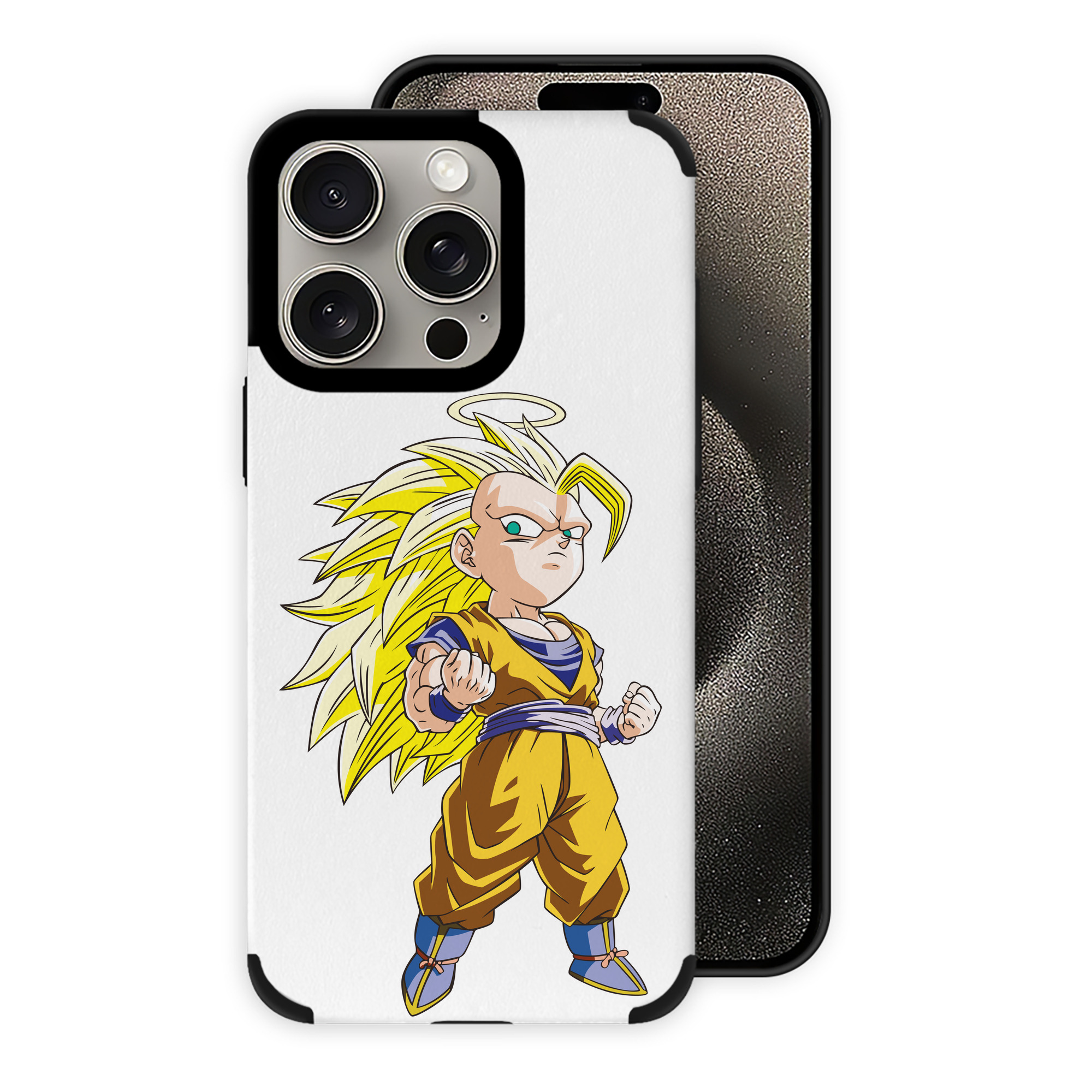 （画像用） ドラゴンボール 孫悟空（そん ごくう）Son Goku カカロット DRAGON BALL Kakarotto 【iPhone15ProMax対応】 PUレザー スマホケース 耐衝撃＆黄変防止