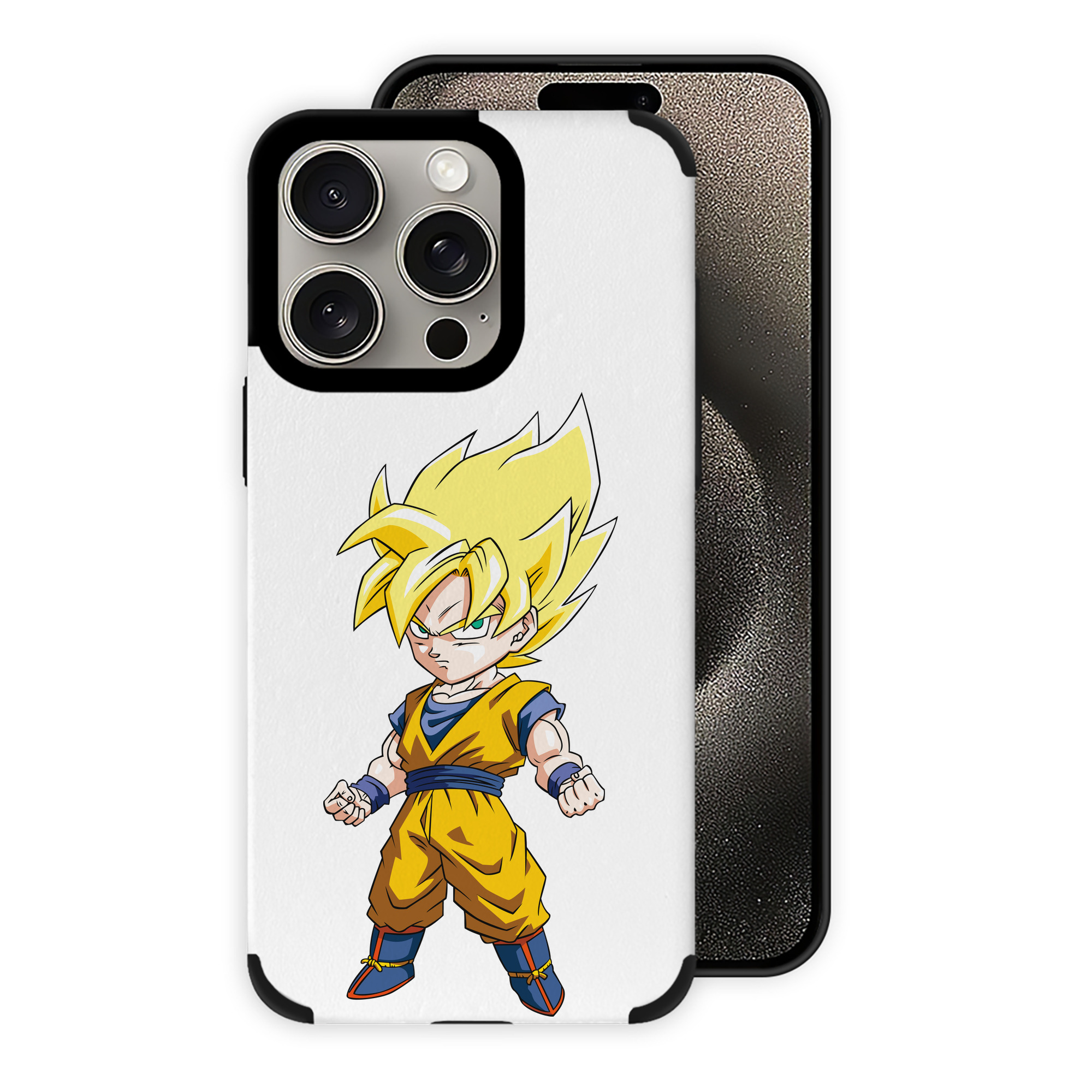 （画像用） ドラゴンボール 孫悟空（そん ごくう）Son Goku カカロット DRAGON BALL Kakarotto 【iPhone15ProMax対応】 PUレザー スマホケース 耐衝撃＆黄変防止