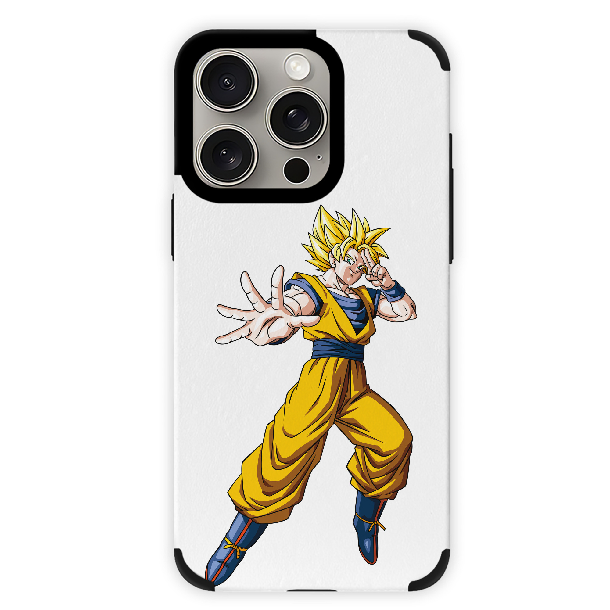 （画像用） ドラゴンボール 孫悟空（そん ごくう）Son Goku カカロット DRAGON BALL Kakarotto 【iPhone15ProMax対応】 PUレザー スマホケース 耐衝撃＆黄変防止