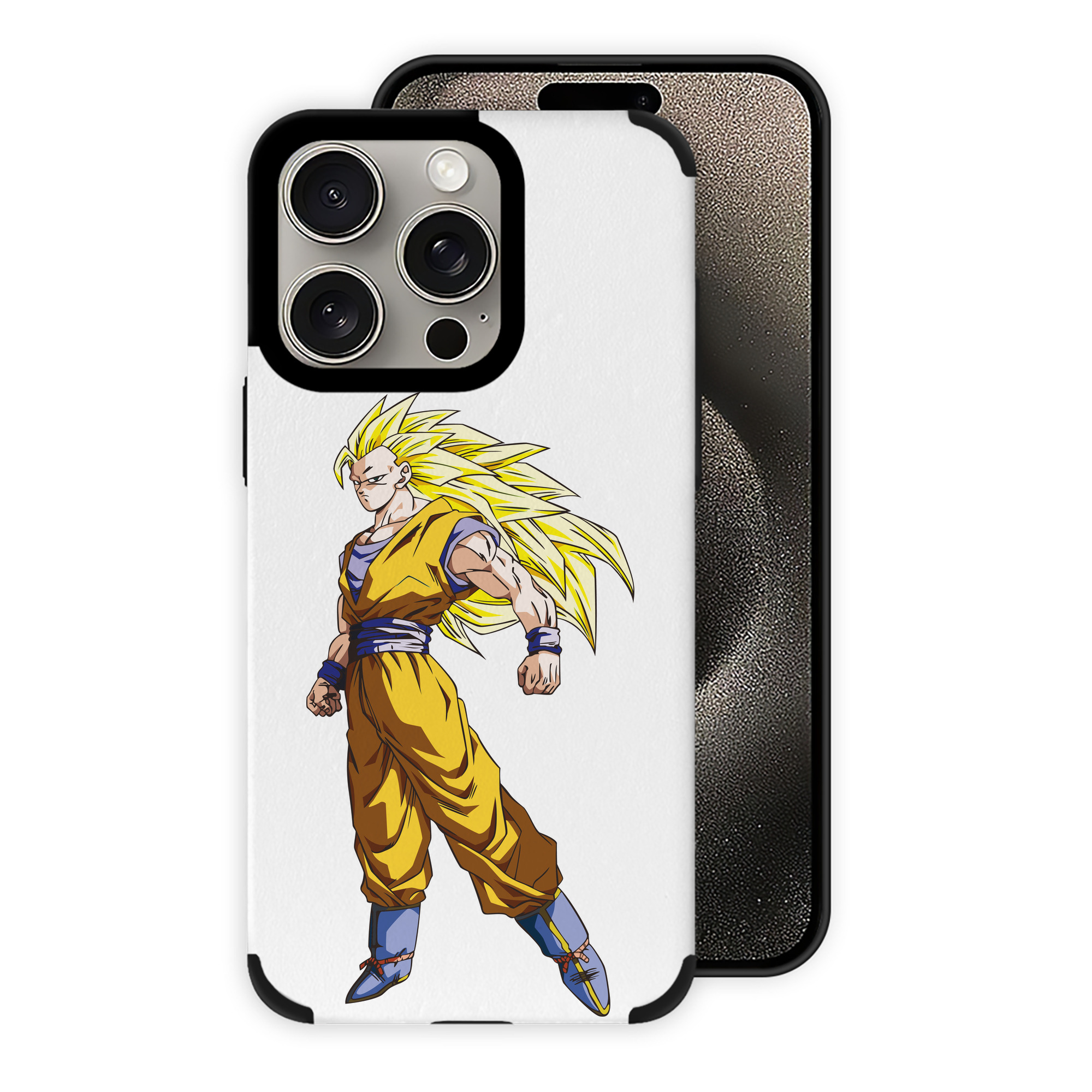 （画像用） ドラゴンボール 孫悟空（そん ごくう）Son Goku カカロット DRAGON BALL Kakarotto 【iPhone15ProMax対応】 PUレザー スマホケース 耐衝撃＆黄変防止