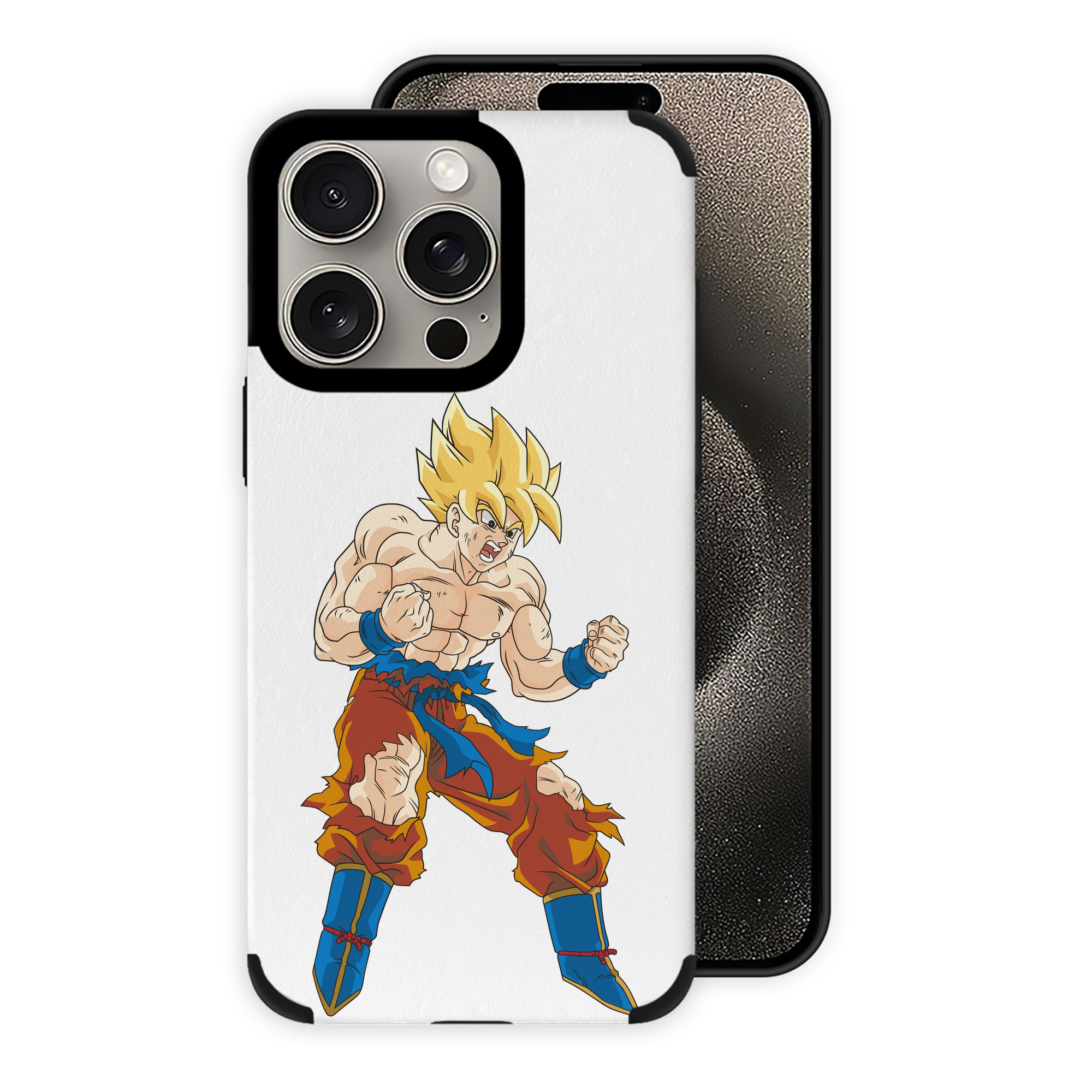 （画像用） ドラゴンボール 孫悟空（そん ごくう）Son Goku カカロット DRAGON BALL Kakarotto 【iPhone15ProMax対応】 PUレザー スマホケース 耐衝撃＆黄変防止