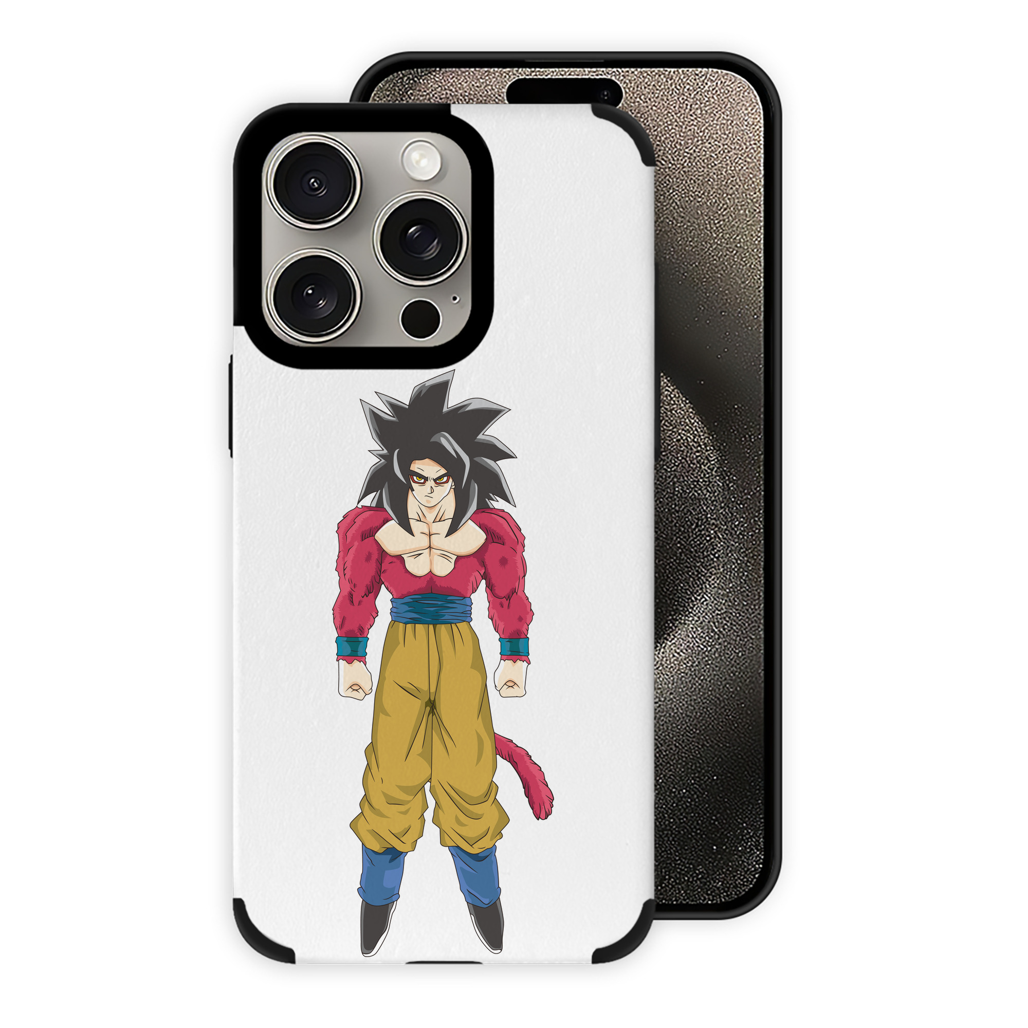 （画像用） ドラゴンボール 孫悟空（そん ごくう）Son Goku カカロット DRAGON BALL Kakarotto 【iPhone15ProMax対応】 PUレザー スマホケース 耐衝撃＆黄変防止