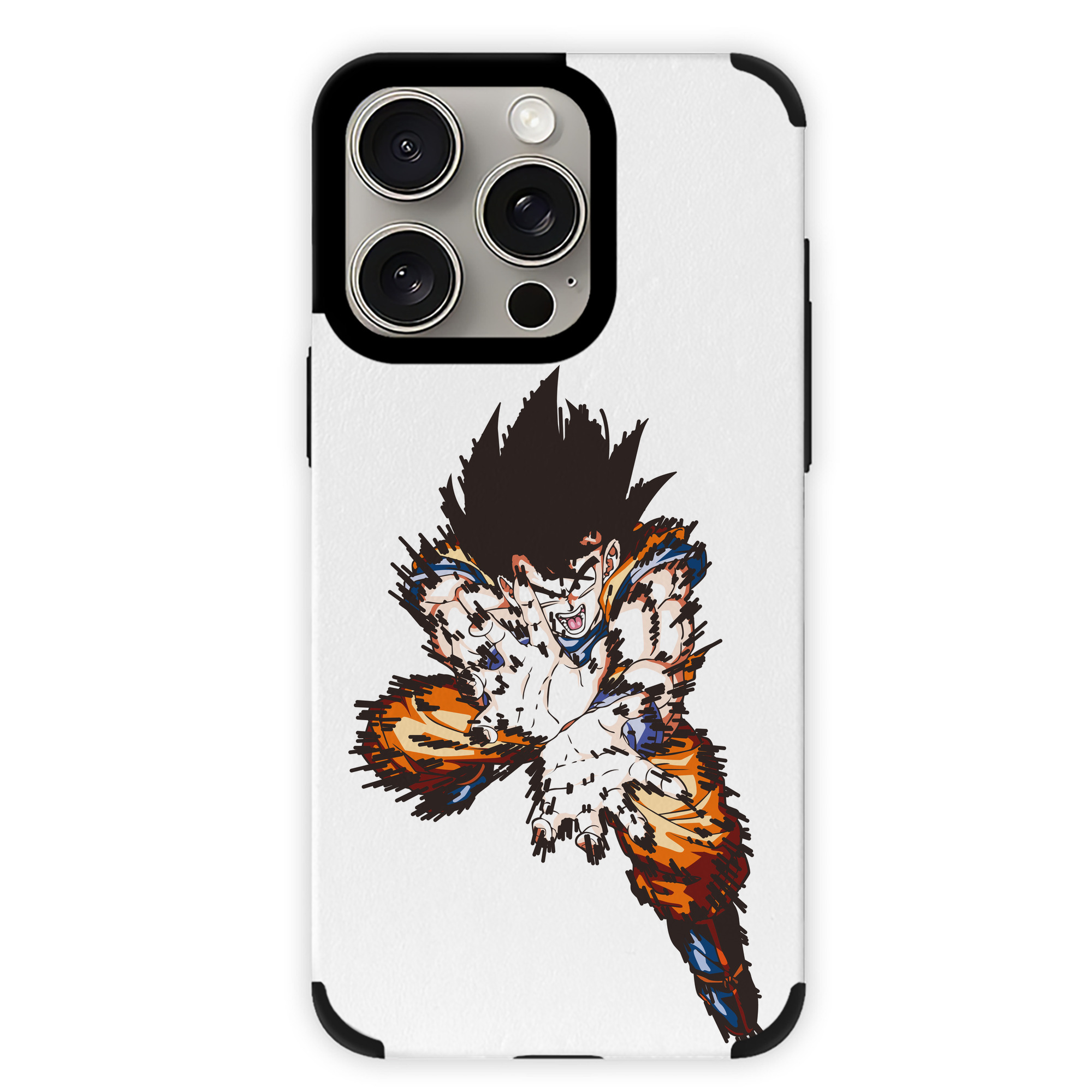 （画像用） ドラゴンボール 孫悟空（そん ごくう）Son Goku カカロット DRAGON BALL Kakarotto 【iPhone15ProMax対応】 PUレザー スマホケース 耐衝撃＆黄変防止