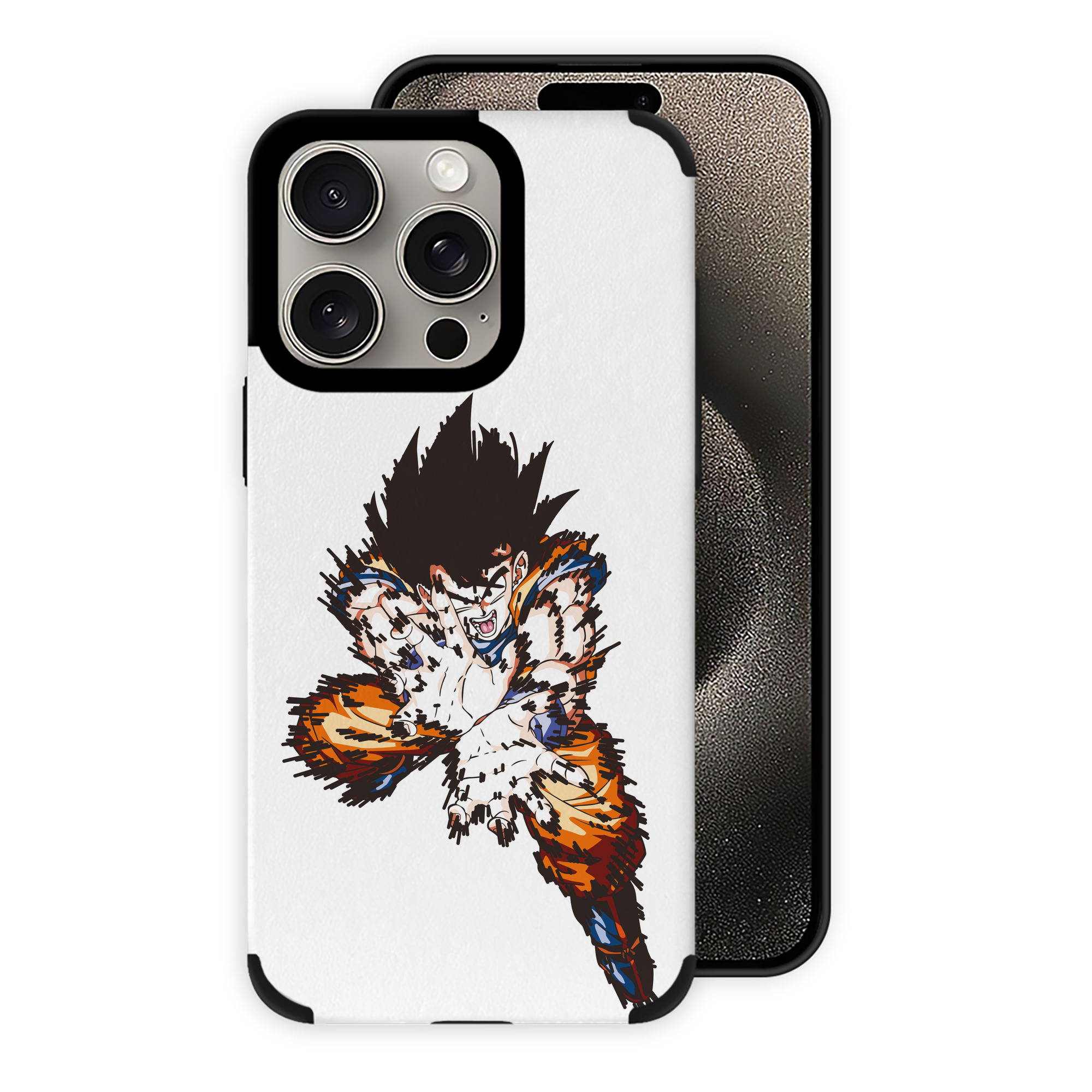 （画像用） ドラゴンボール 孫悟空（そん ごくう）Son Goku カカロット DRAGON BALL Kakarotto 【iPhone15ProMax対応】 PUレザー スマホケース 耐衝撃＆黄変防止