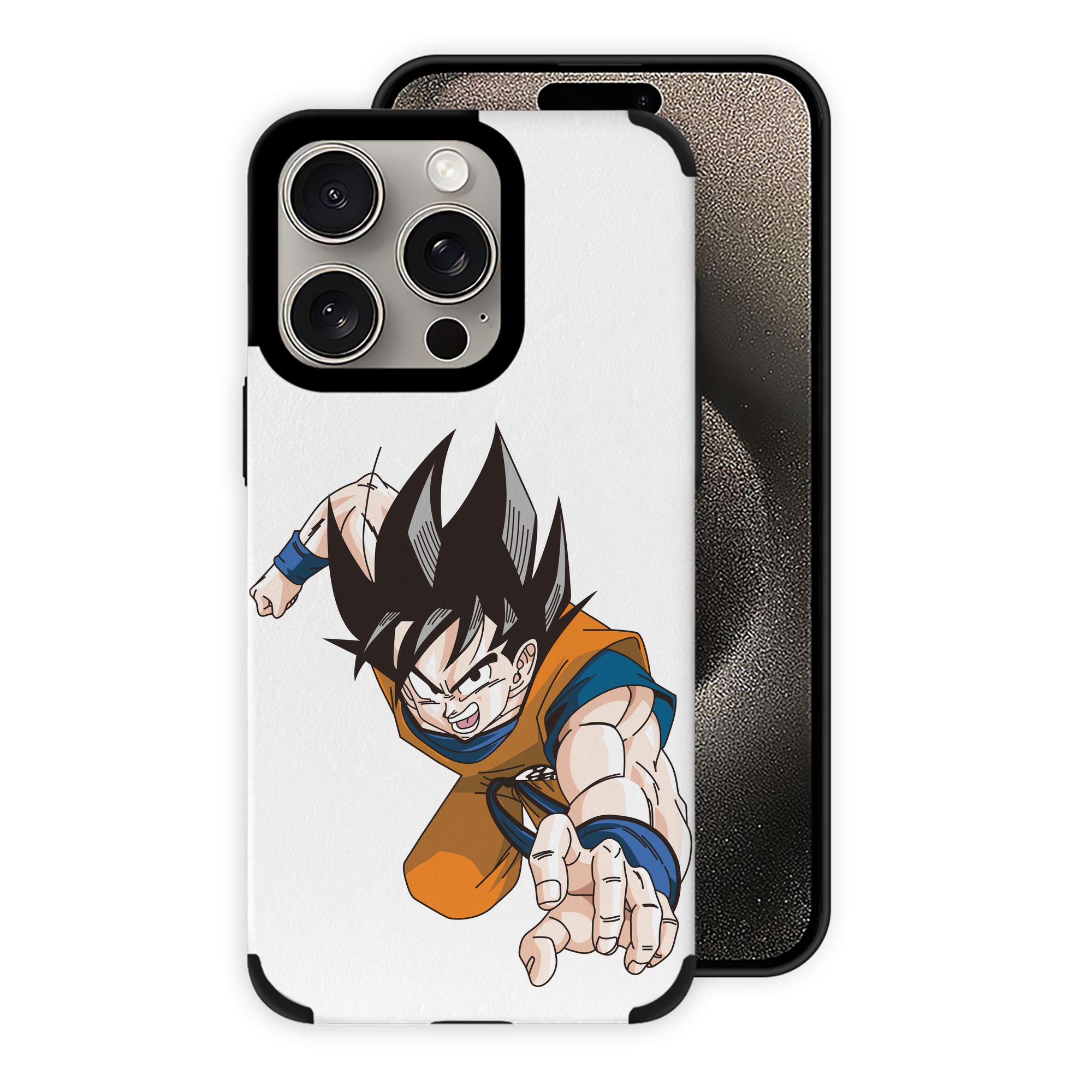 （画像用） ドラゴンボール 孫悟空（そん ごくう）Son Goku カカロット DRAGON BALL Kakarotto 【iPhone15ProMax対応】 PUレザー スマホケース 耐衝撃＆黄変防止