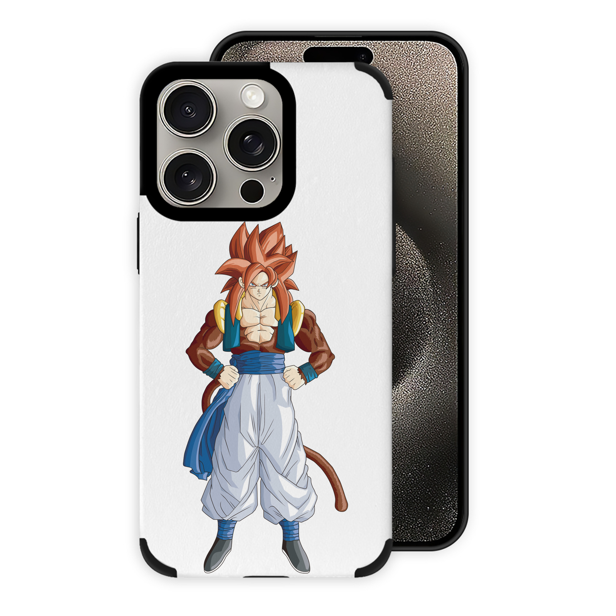 （画像用） ドラゴンボール 孫悟空（そん ごくう）Son Goku カカロット DRAGON BALL Kakarotto 【iPhone15ProMax対応】 PUレザー スマホケース 耐衝撃＆黄変防止